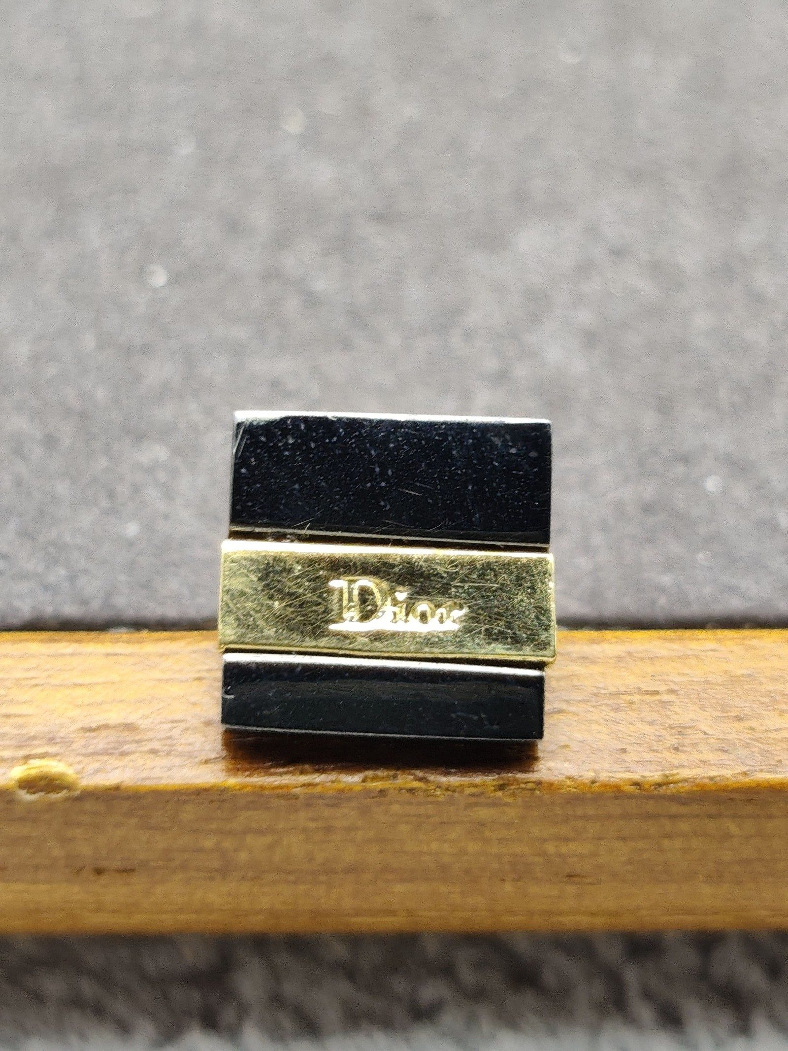 Christian Dior Black & Gold tie pin image 4
