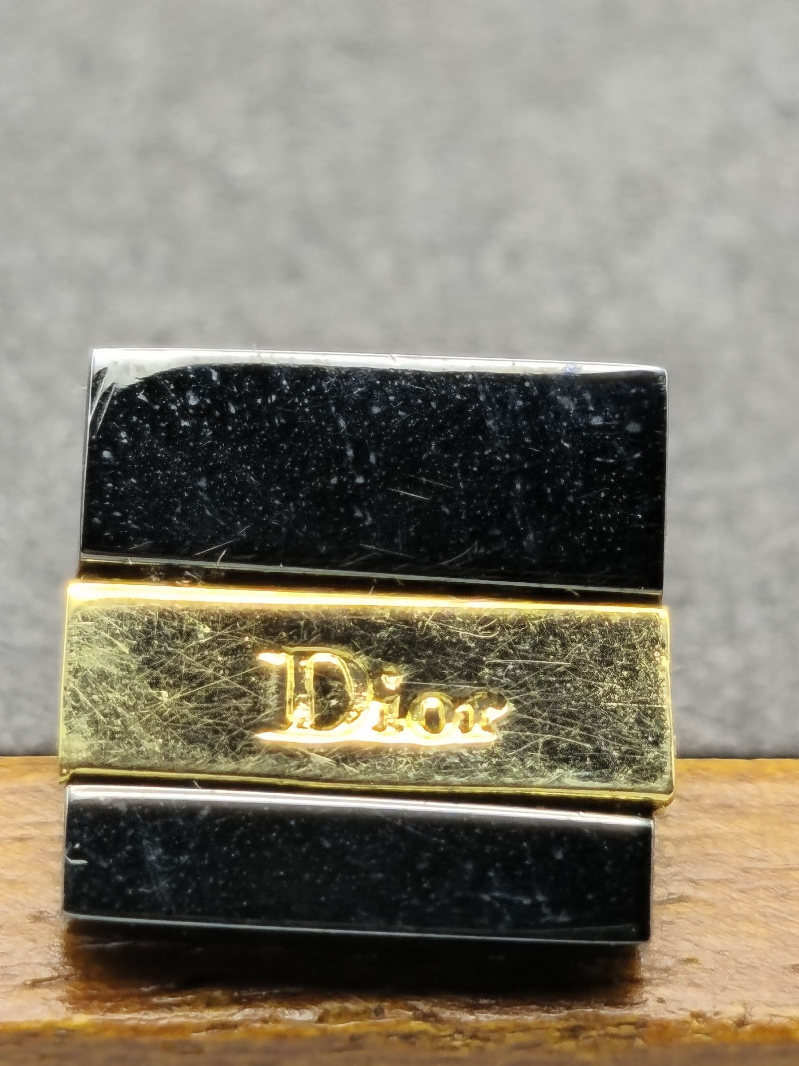 Christian Dior Black & Gold tie pin image 5