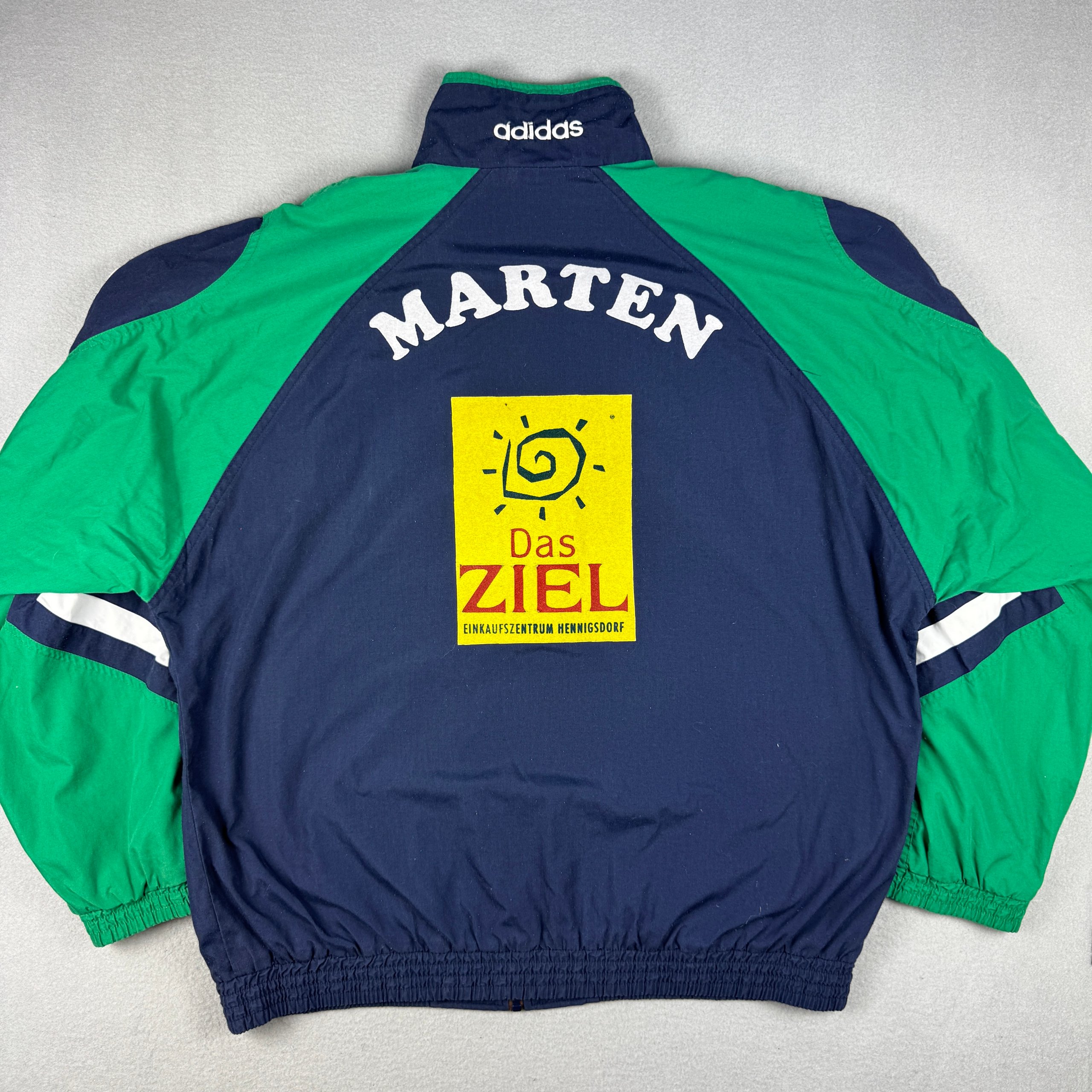 Adidas Vintage 90s Windbreaker Track Nylon Jacket Reinicken Dorf Logo Size XL image 2
