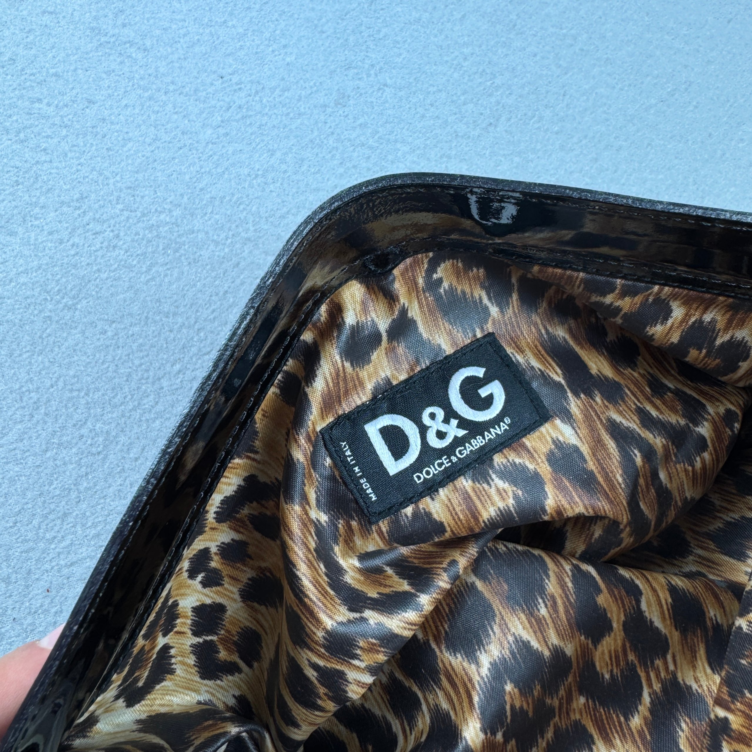 Dolce & Gabbana Brown & Black Nylon Clutch Bag One Size image 5
