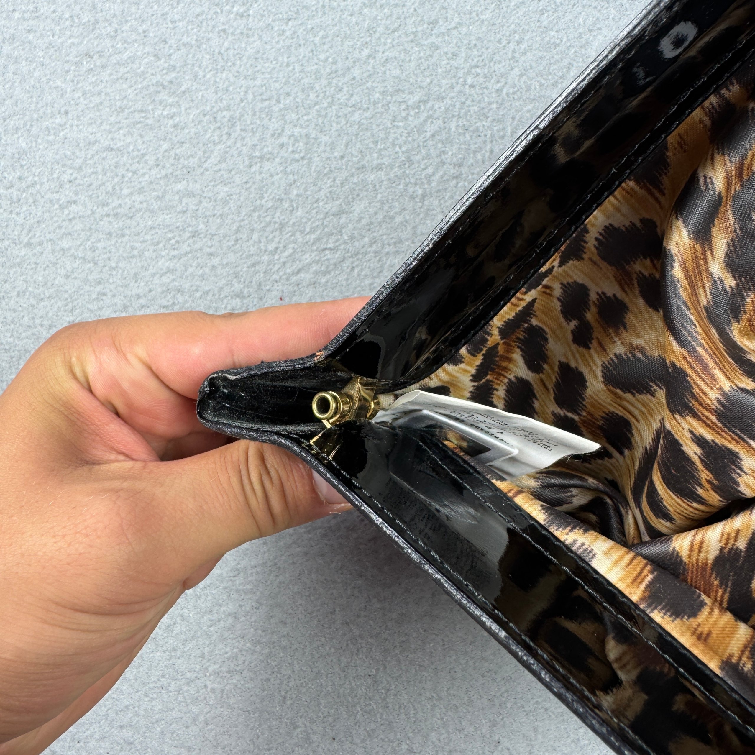 Dolce & Gabbana Brown & Black Nylon Clutch Bag One Size image 6