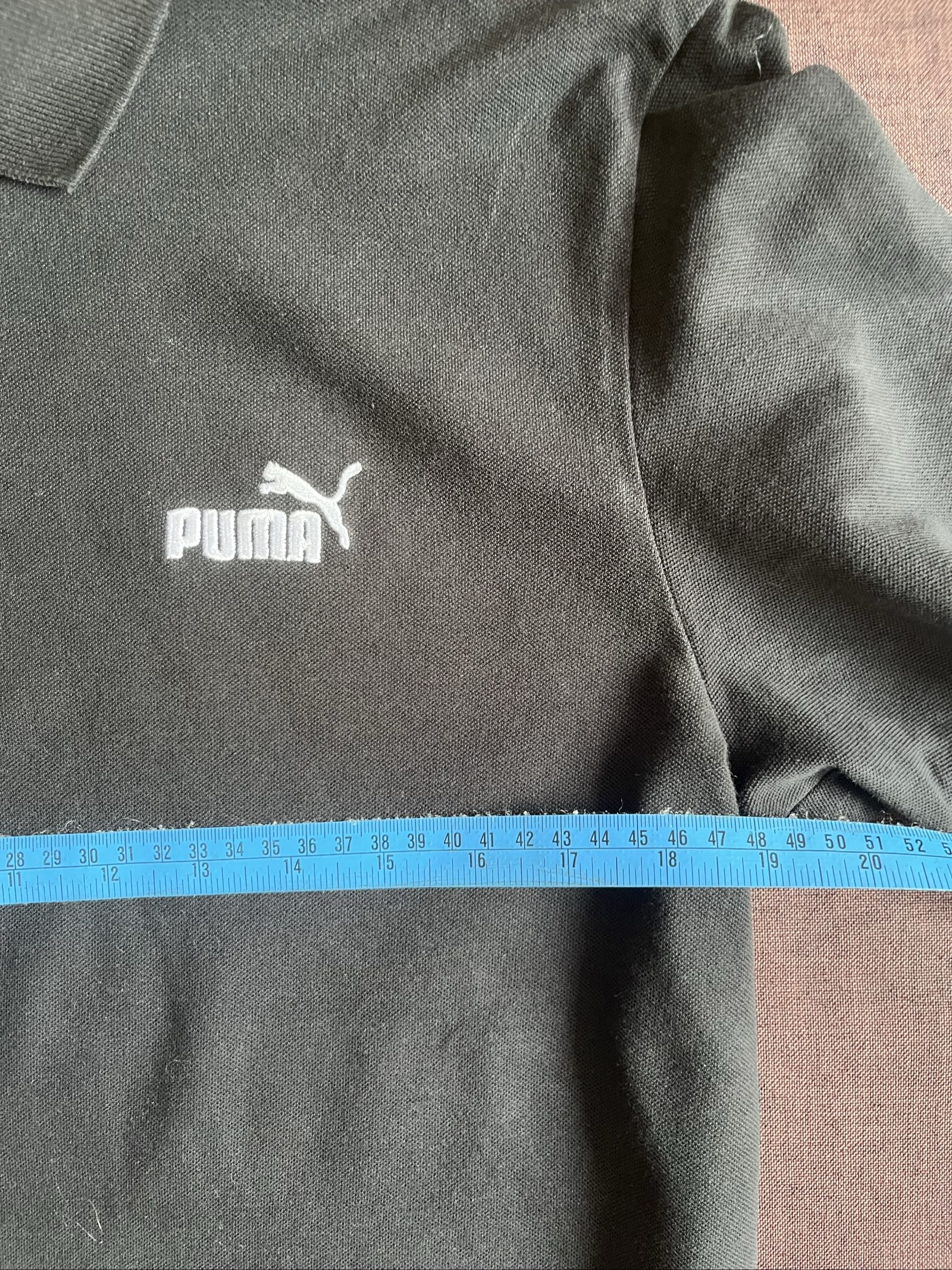 Puma Black Polo Shirt Medium Classic Logo image 4