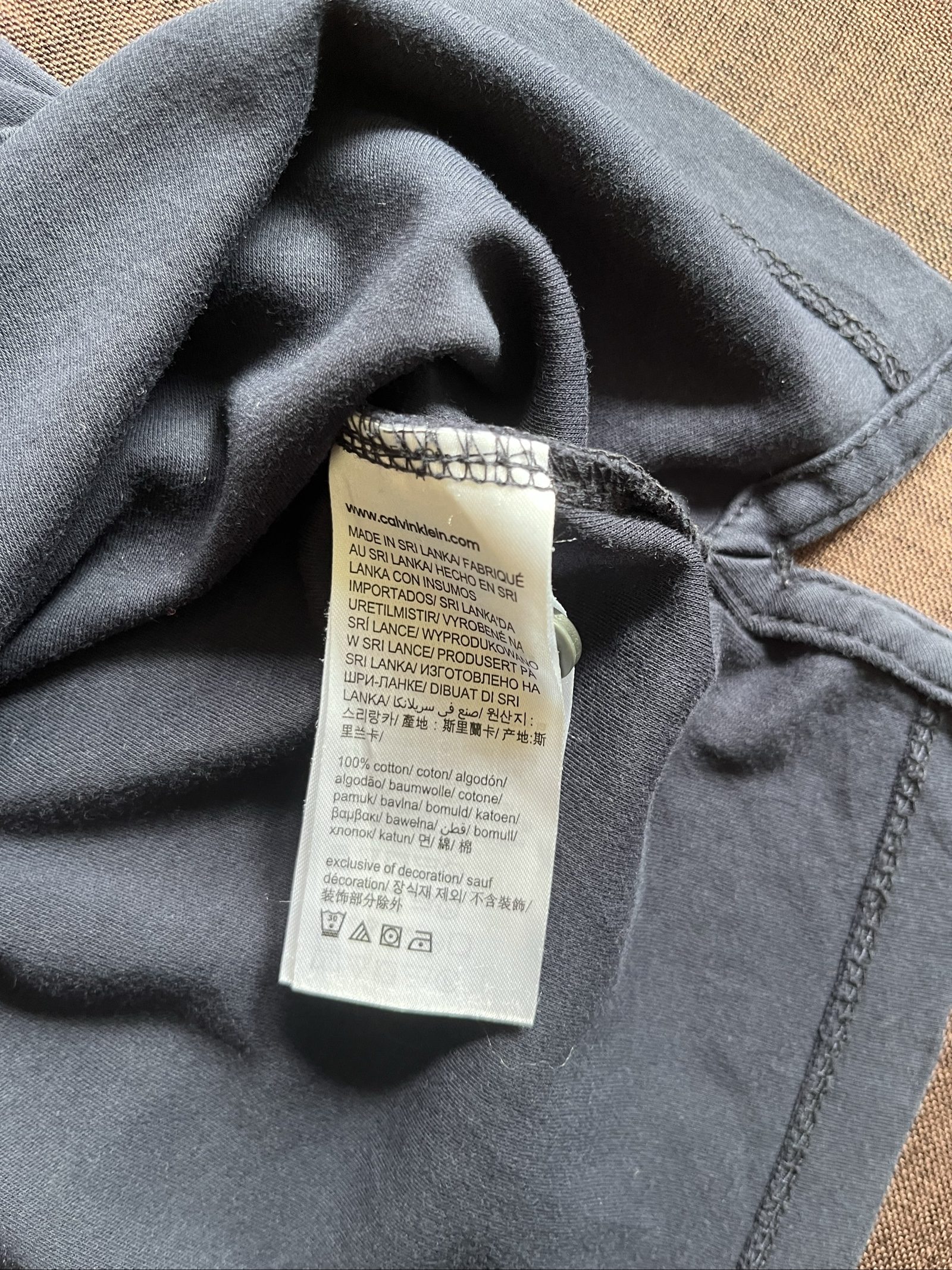 Calvin Klein Men's Black Cotton Polo Shirt XL image 6