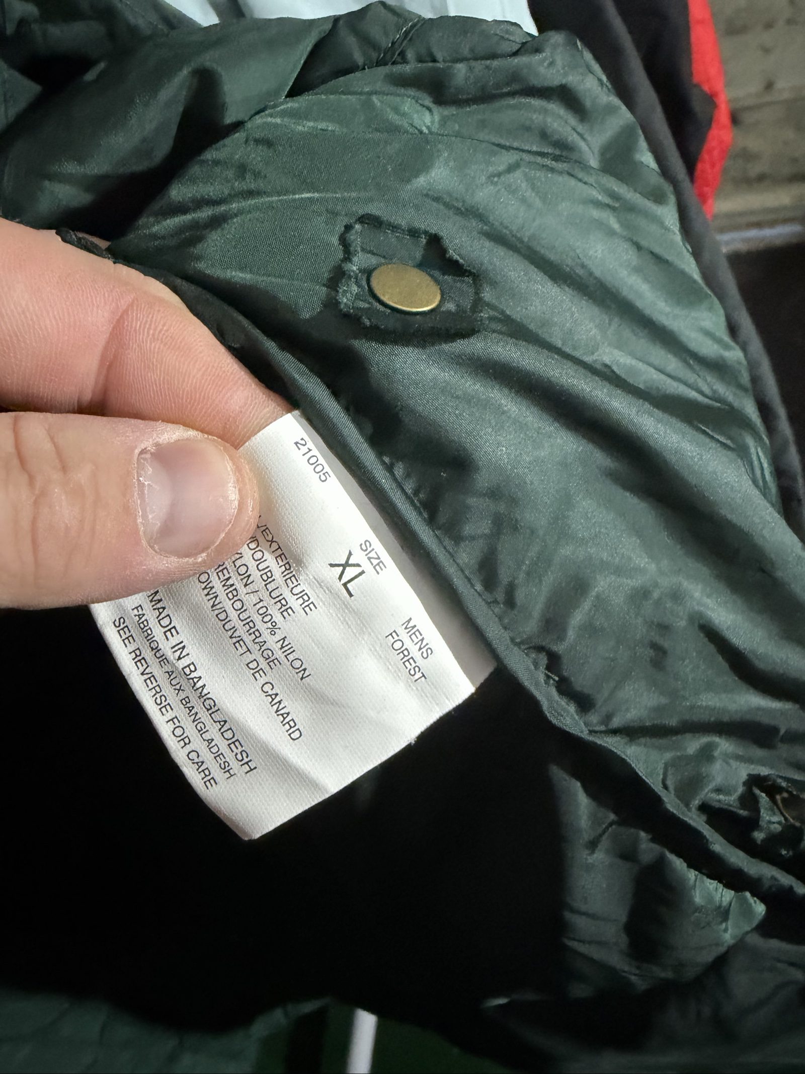 Vintage Woolrich Men's Forest Green Puffer Gilet XL image 5
