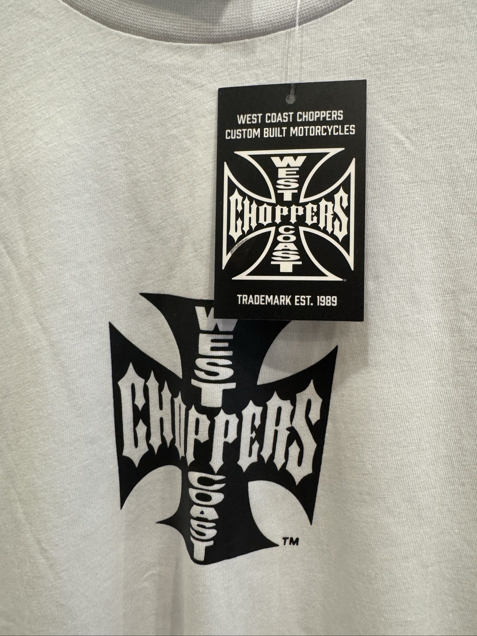 West Coast Choppers White Long Sleeve T-Shirt Medium Custom Built Motorcycles image 3