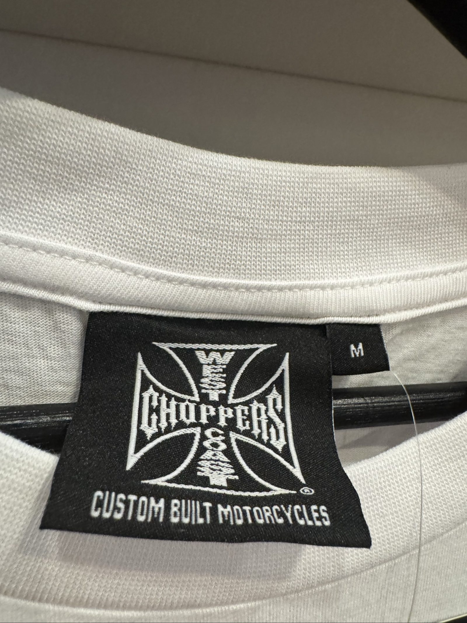 West Coast Choppers White Long Sleeve T-Shirt Medium Custom Built Motorcycles image 4