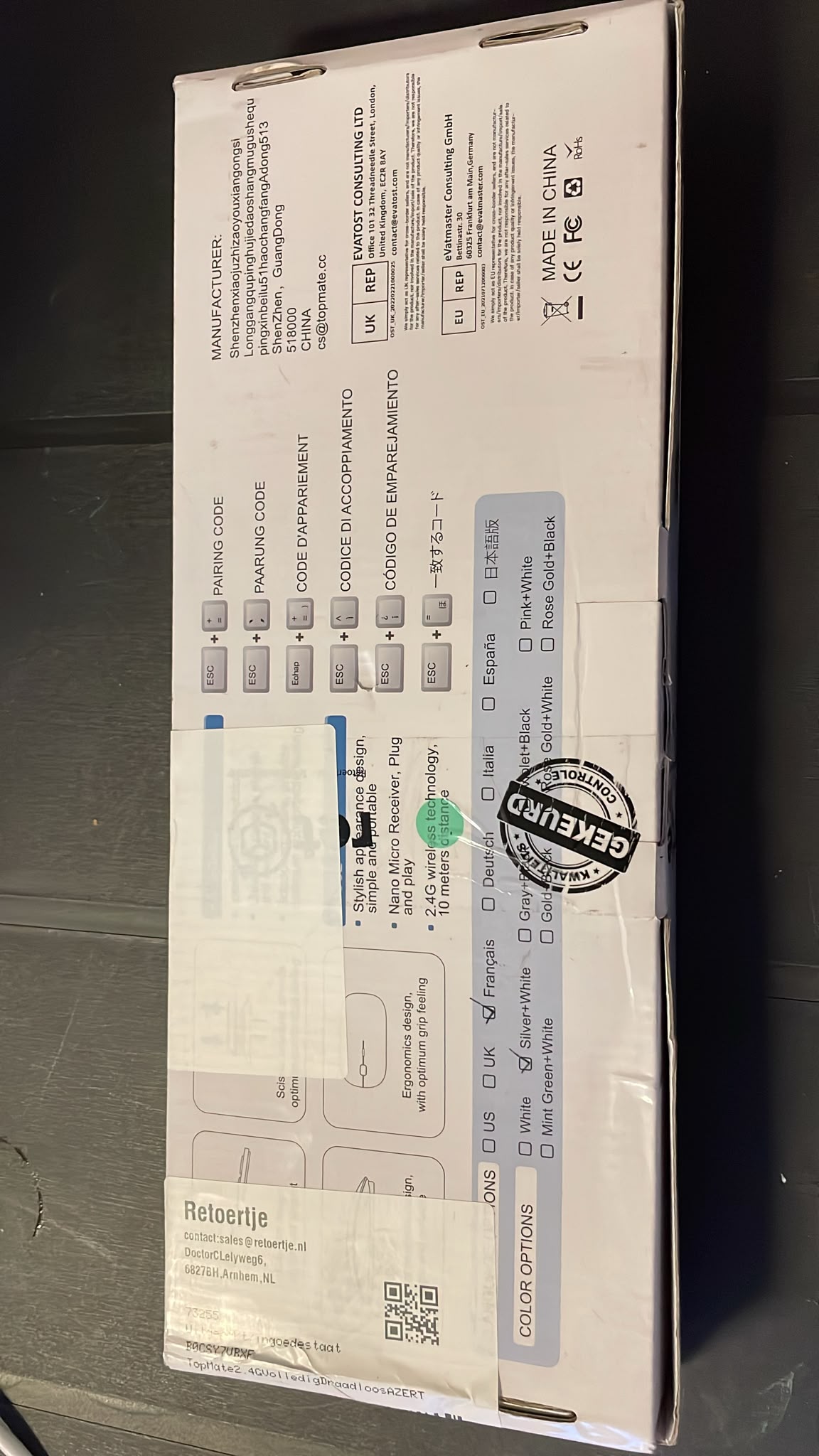 Gloednieuwe Topmate Draadloze Toetsenbord image 3