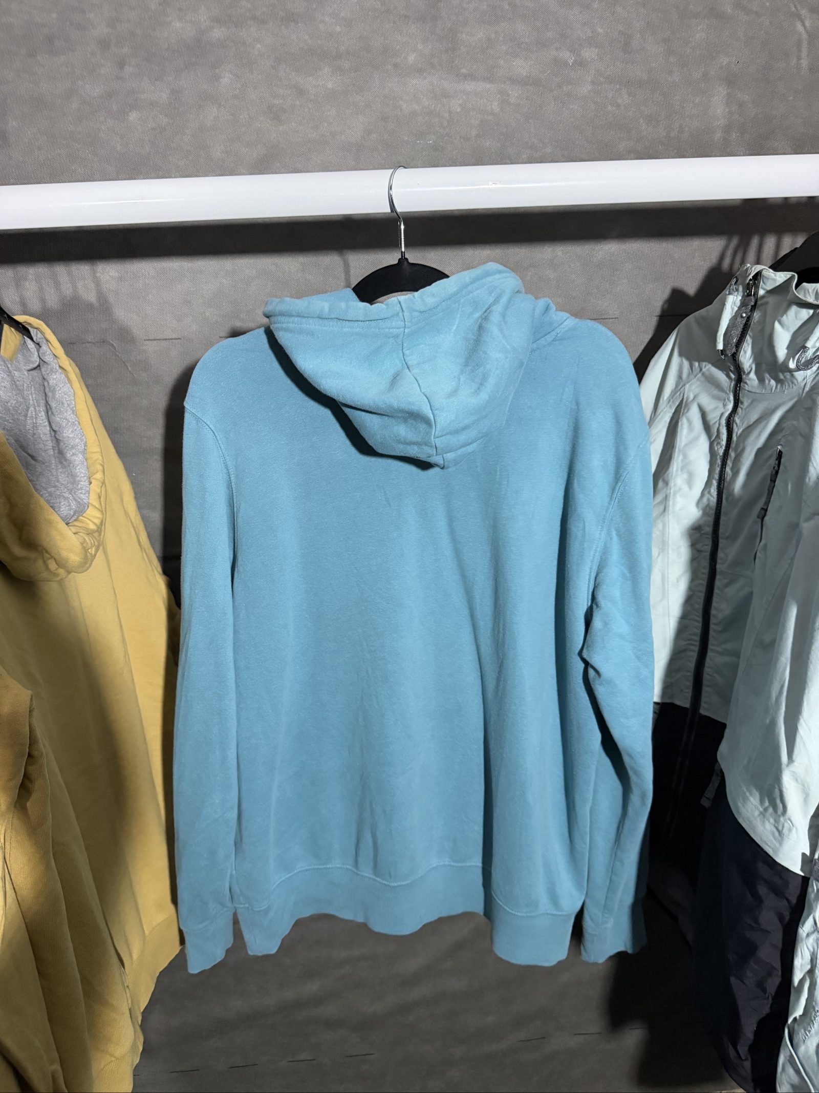 The North Face Men's Blue Hoodie Large Logo Print image 2
