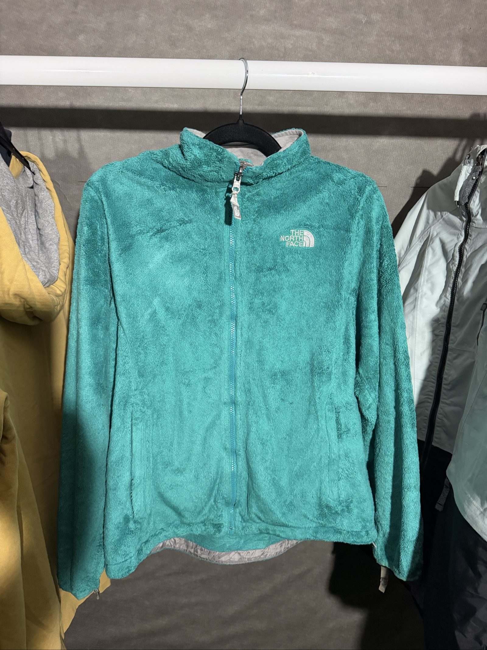 The North Face Turquoise Fleece Jacket XL