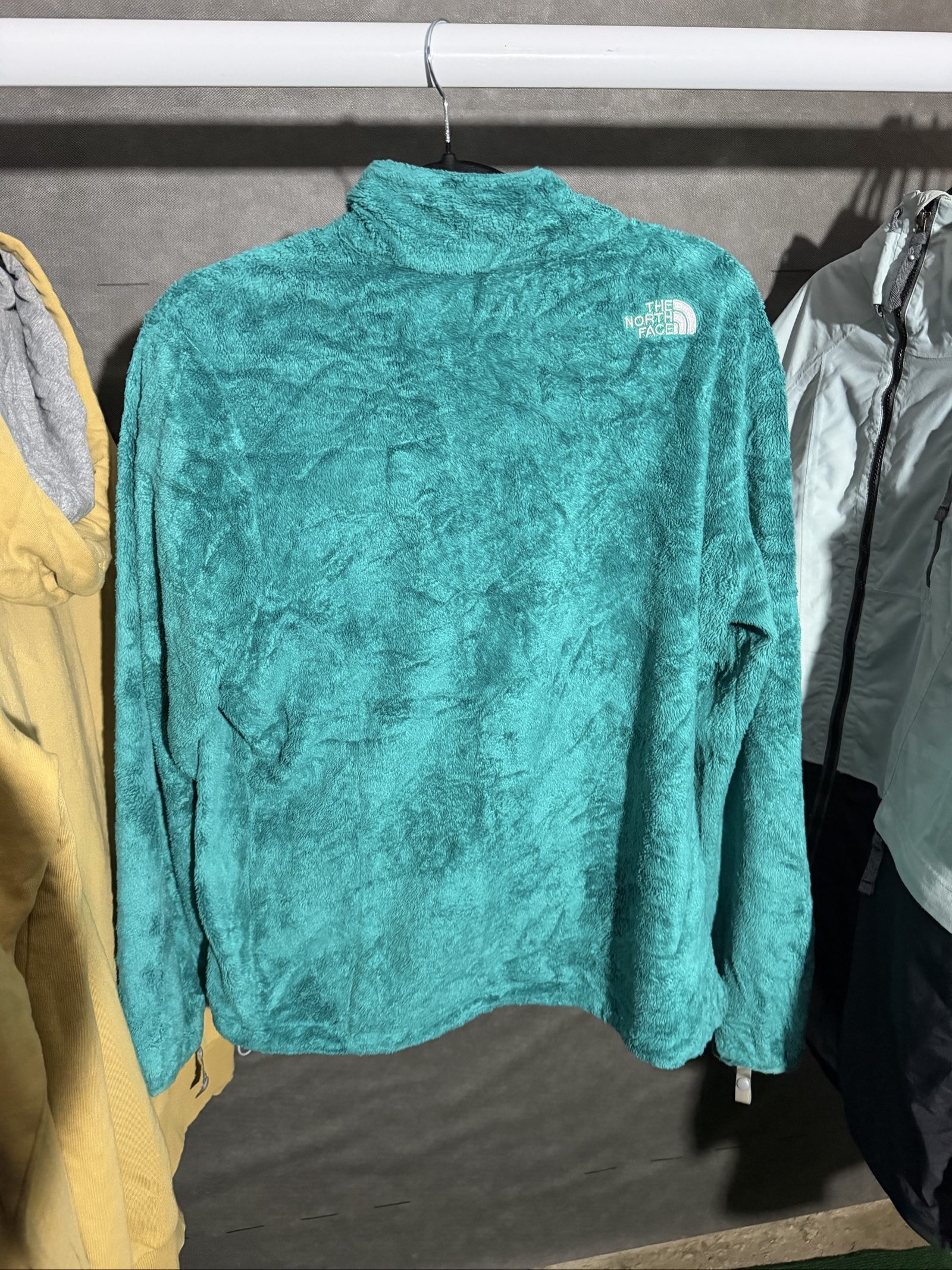 The North Face Turquoise Fleece Jacket XL image 2