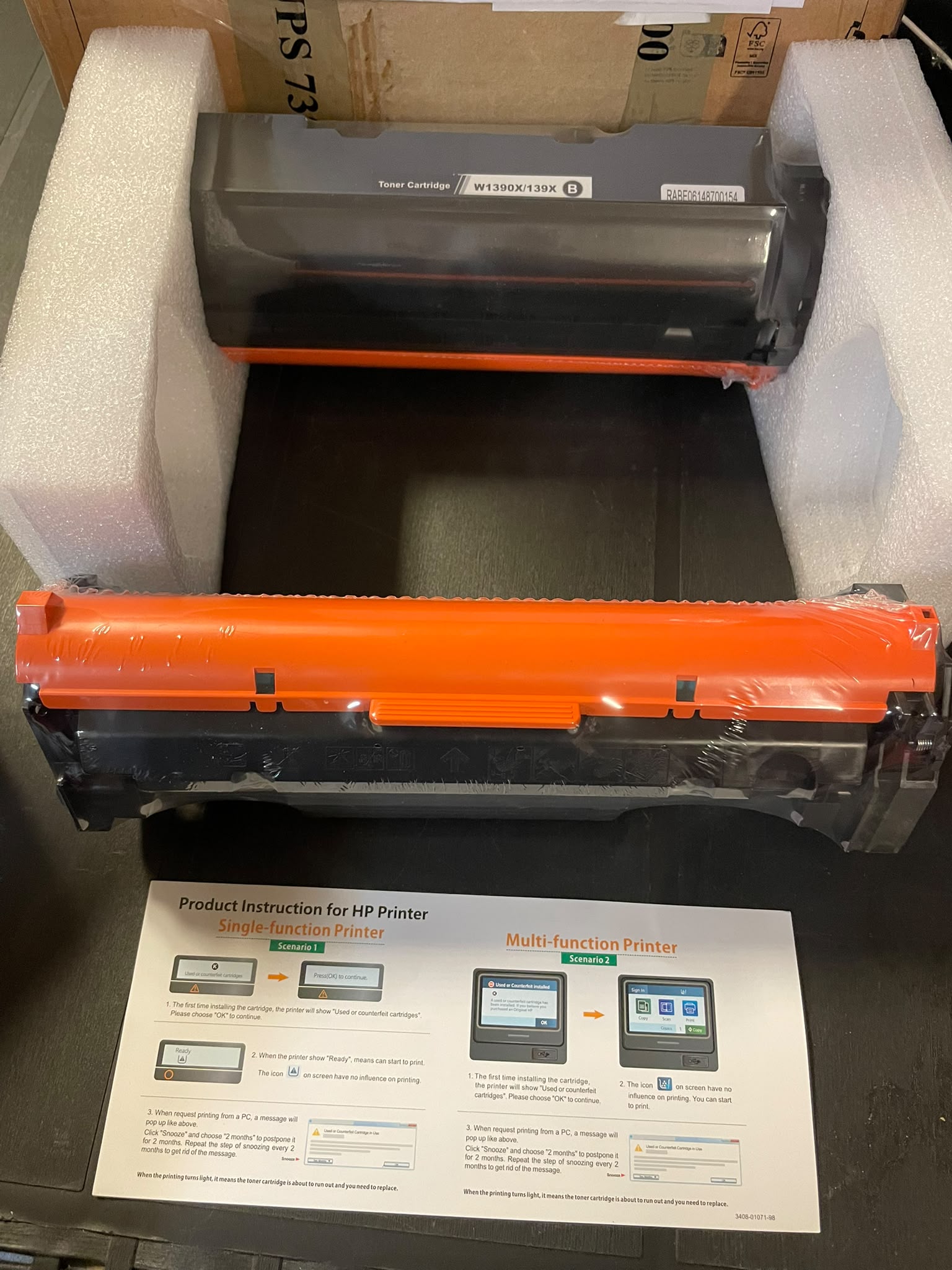 2x W1390X / 139X Toner Cartridge (Zwart) – Geschikt voor HP image 2