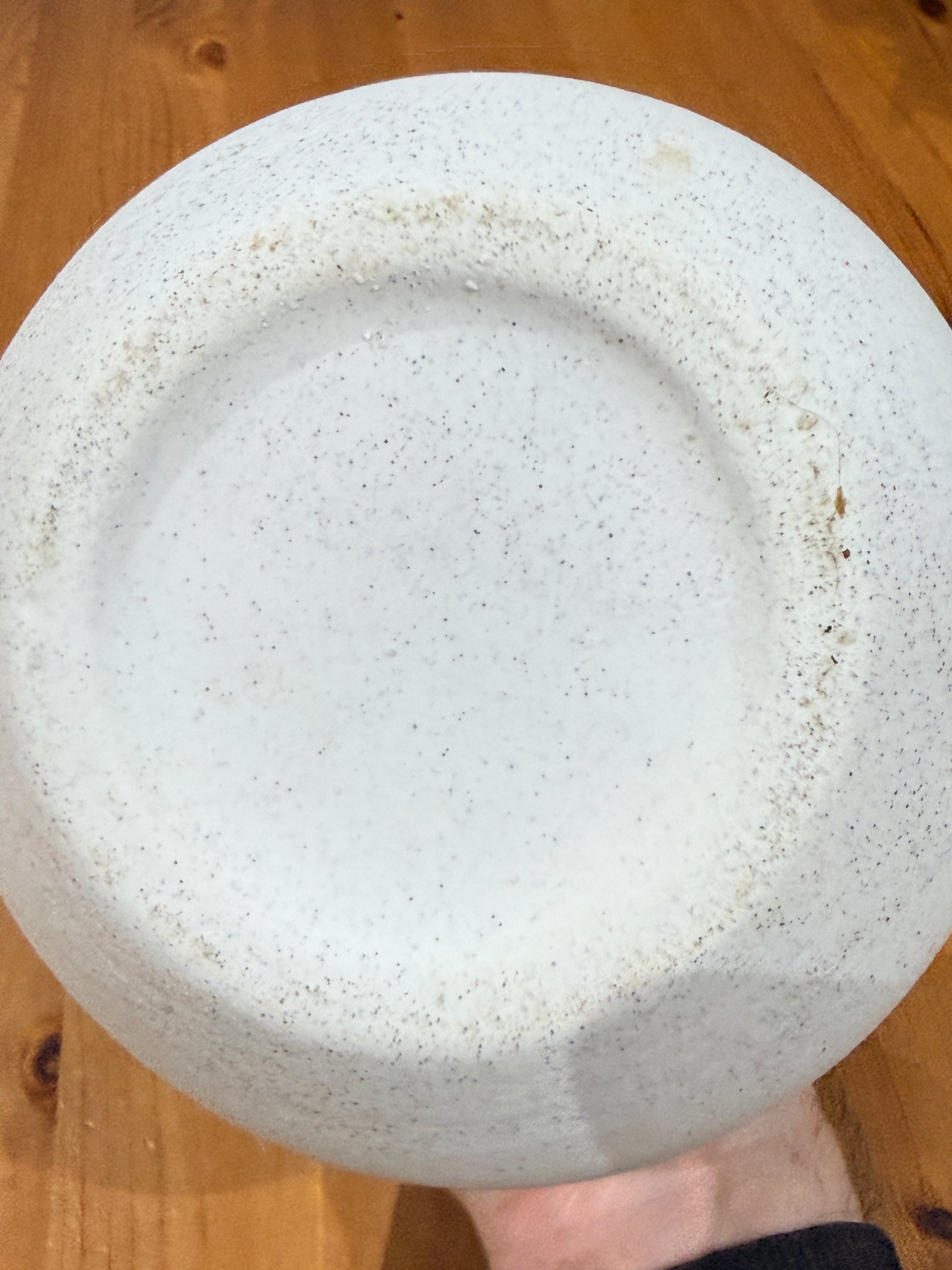 Handmade White Speckled Stoneware Vase Medium Rustic Ceramic Pot image 4