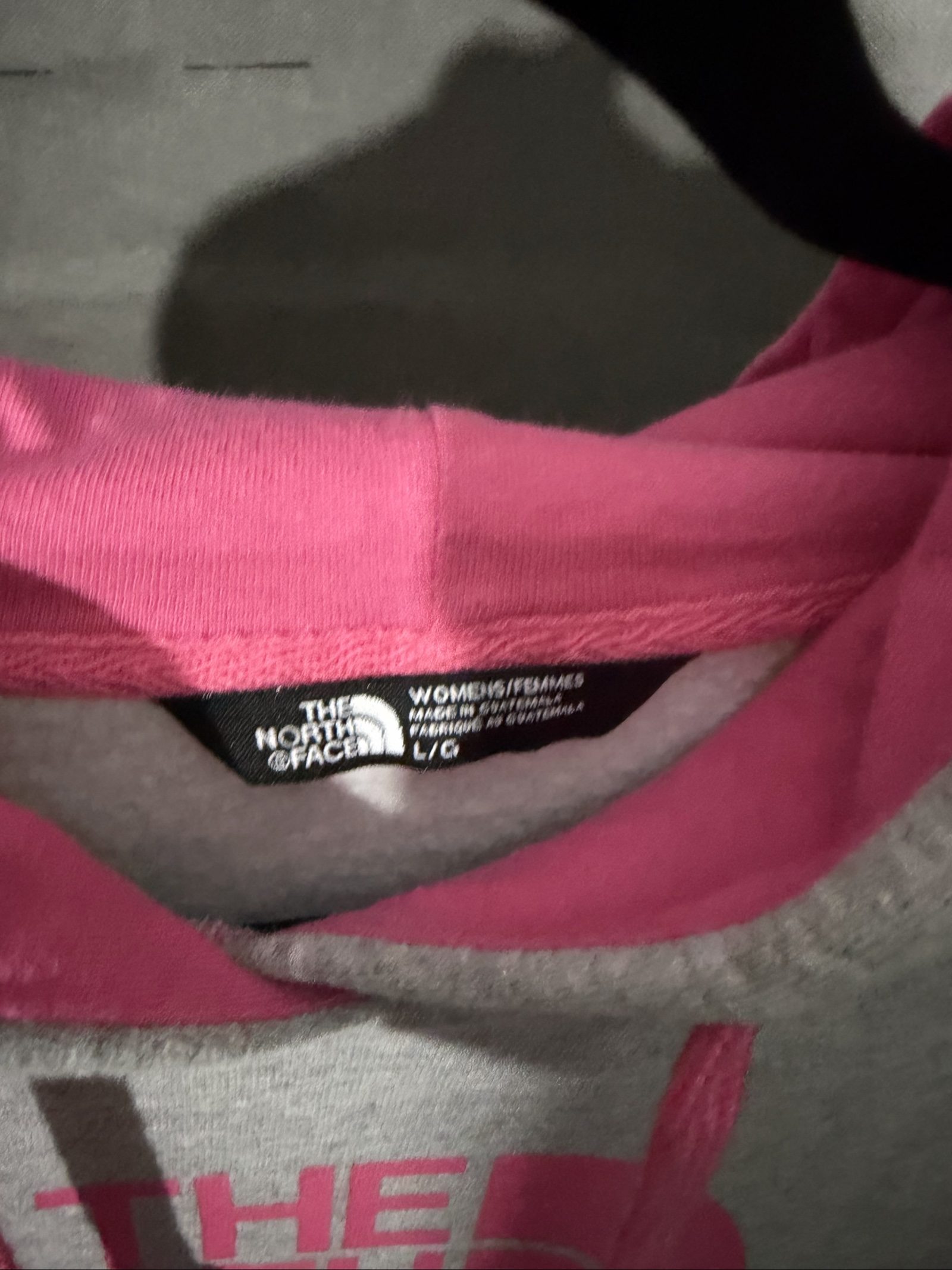 The North Face Women's Grey & Pink Hoodie Large image 2