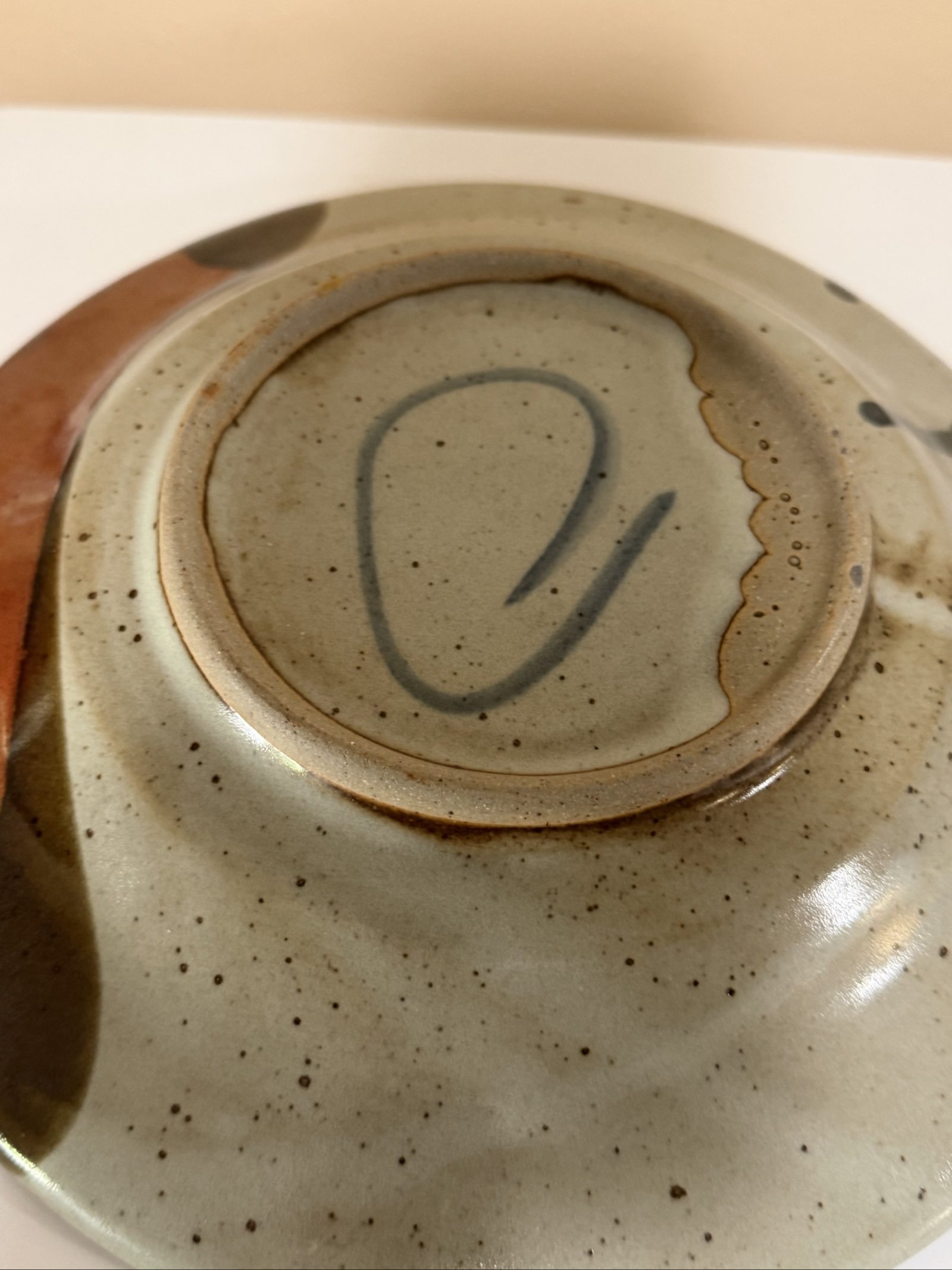 Handmade Multi Color Ceramic Decorative Bowl 9.5 in image 5