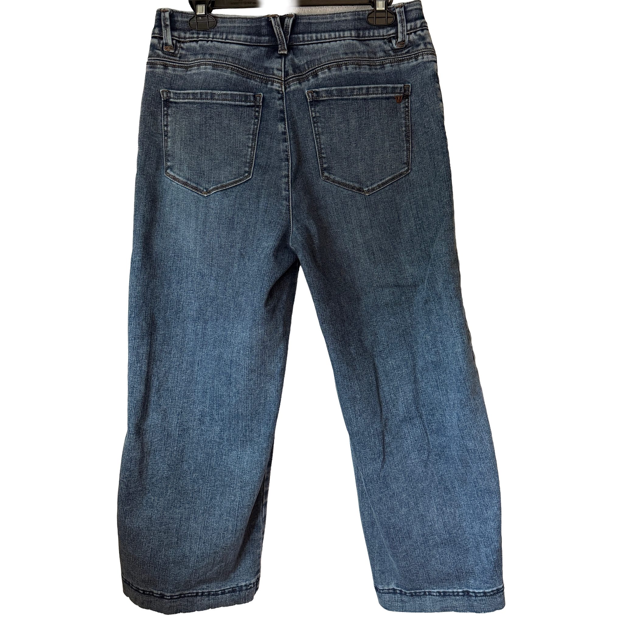 Wit & Wisdom Gracie Skyrise Double Side Seam Wide Leg Jeans - Size 8 image 4