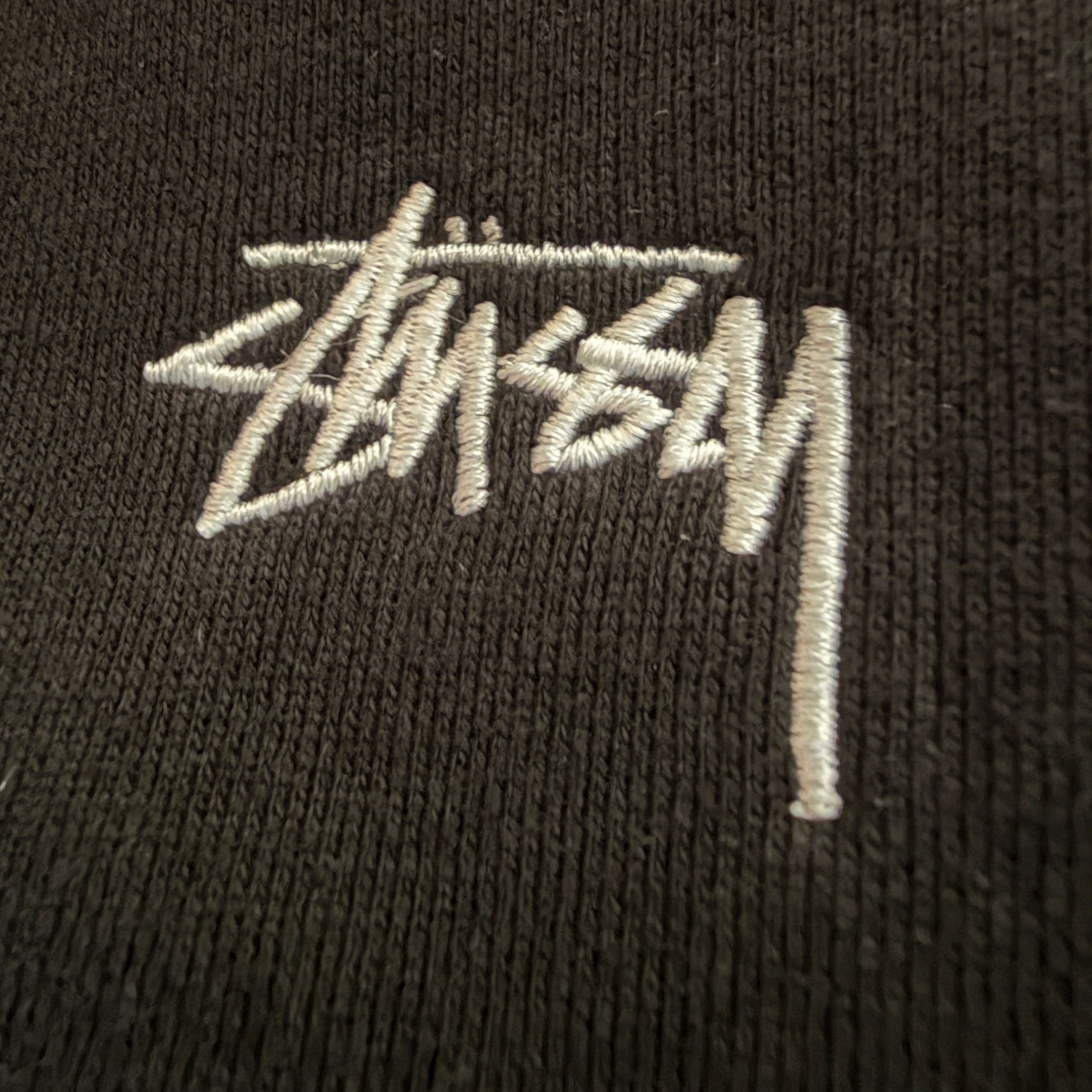 Stussy NWT Black Fleece Track Top Quarter Zip Sweatshirt XL image 3