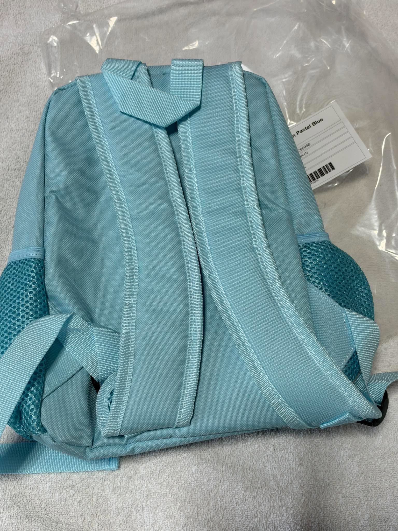 Brand New Pastel Blue Mini Backpack Rucksack Small Day Bag Travel School BNWT image 2