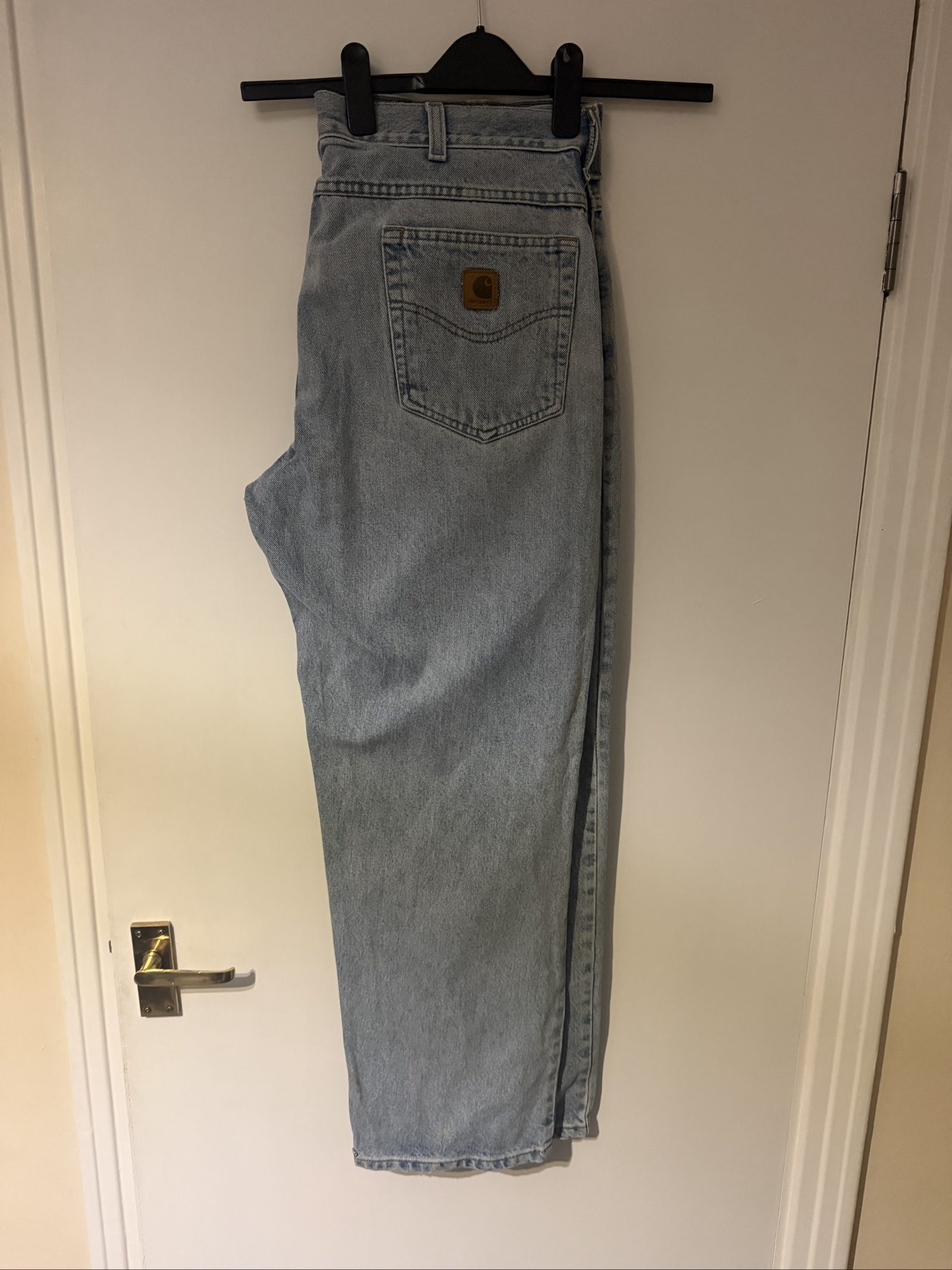 Carhartt Blue Relaxed Fit Denim Jeans 38x30 Cotton