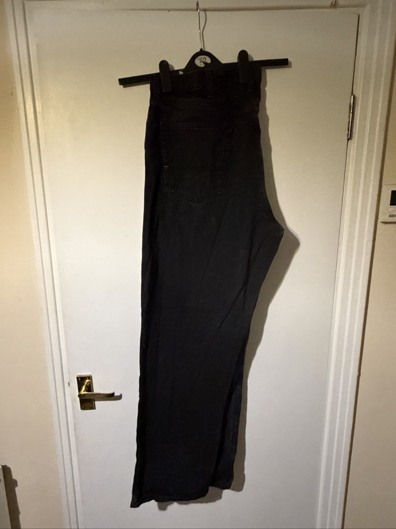Tommy Hilfiger Black Straight Leg Jeans 42 x 32 image 2