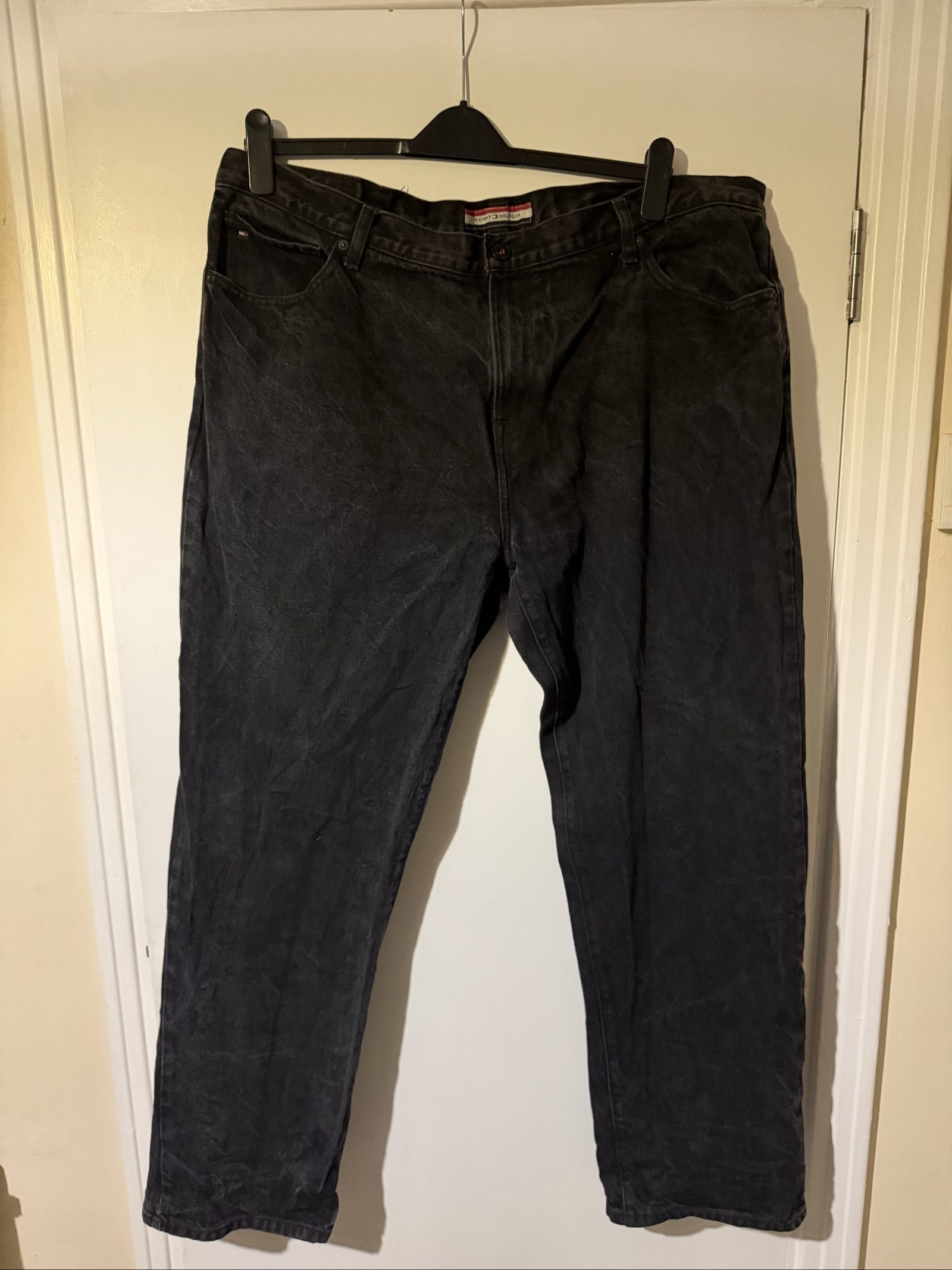 Tommy Hilfiger Black Straight Leg Jeans 42 x 32 image 5