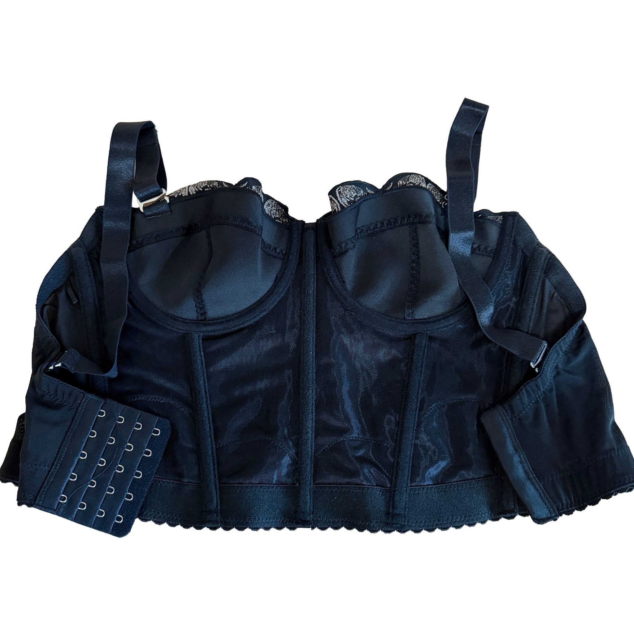 Thistle and Spire NWOT Black Embroidered Luna Bustier Medium