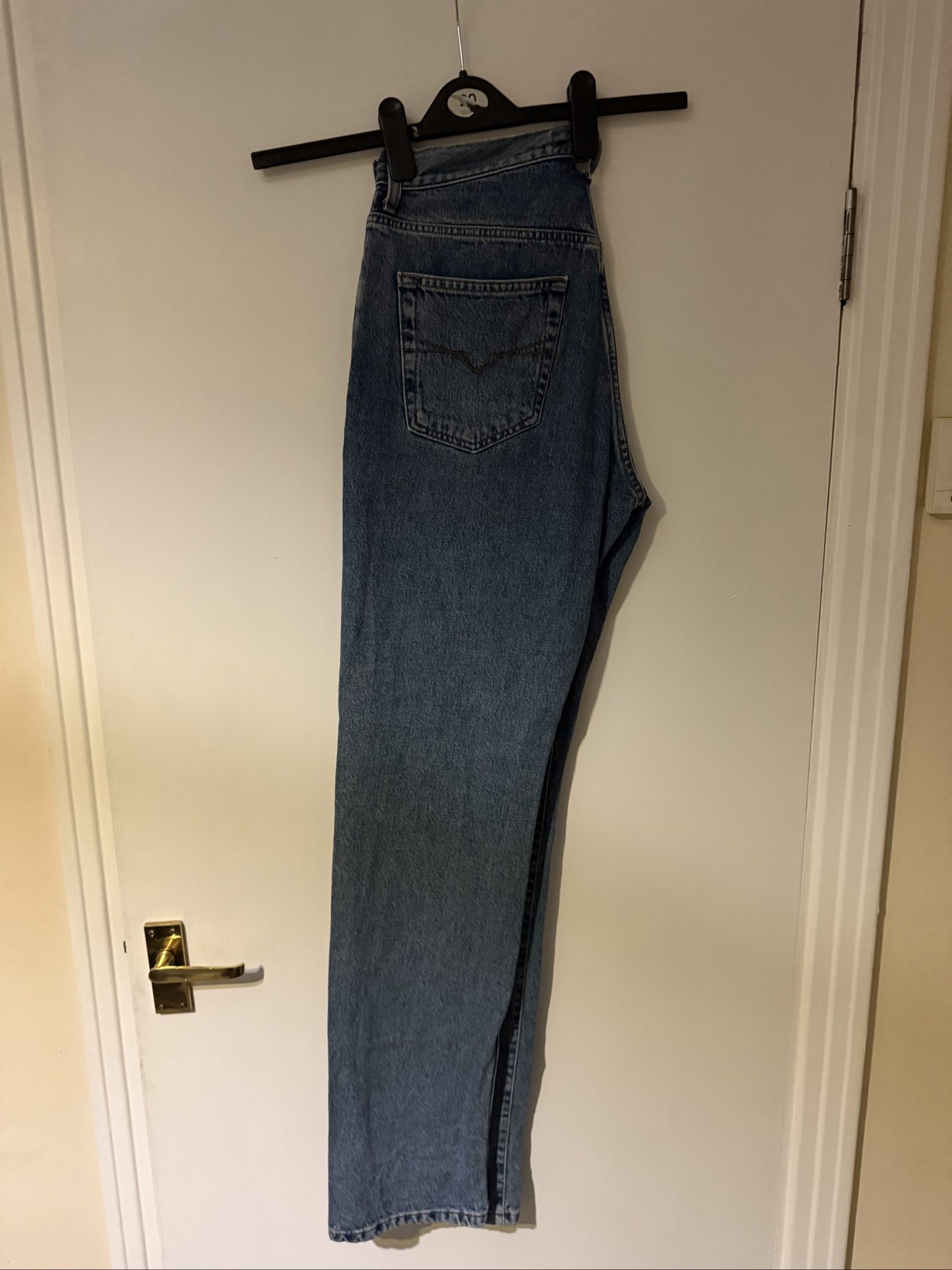 Guess Blue Denim Jeans Size 31 Long 100% Cotton image 5