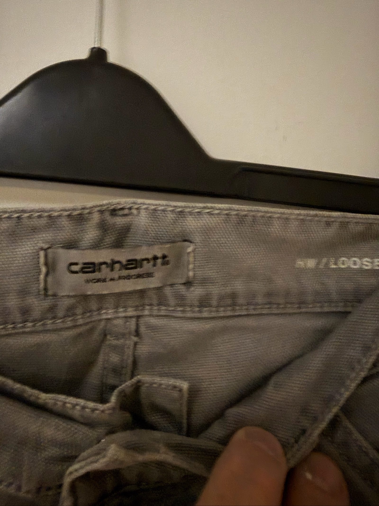 Carhartt Men's Grey carpenter Loose Fit Work Trousers W26 image 5