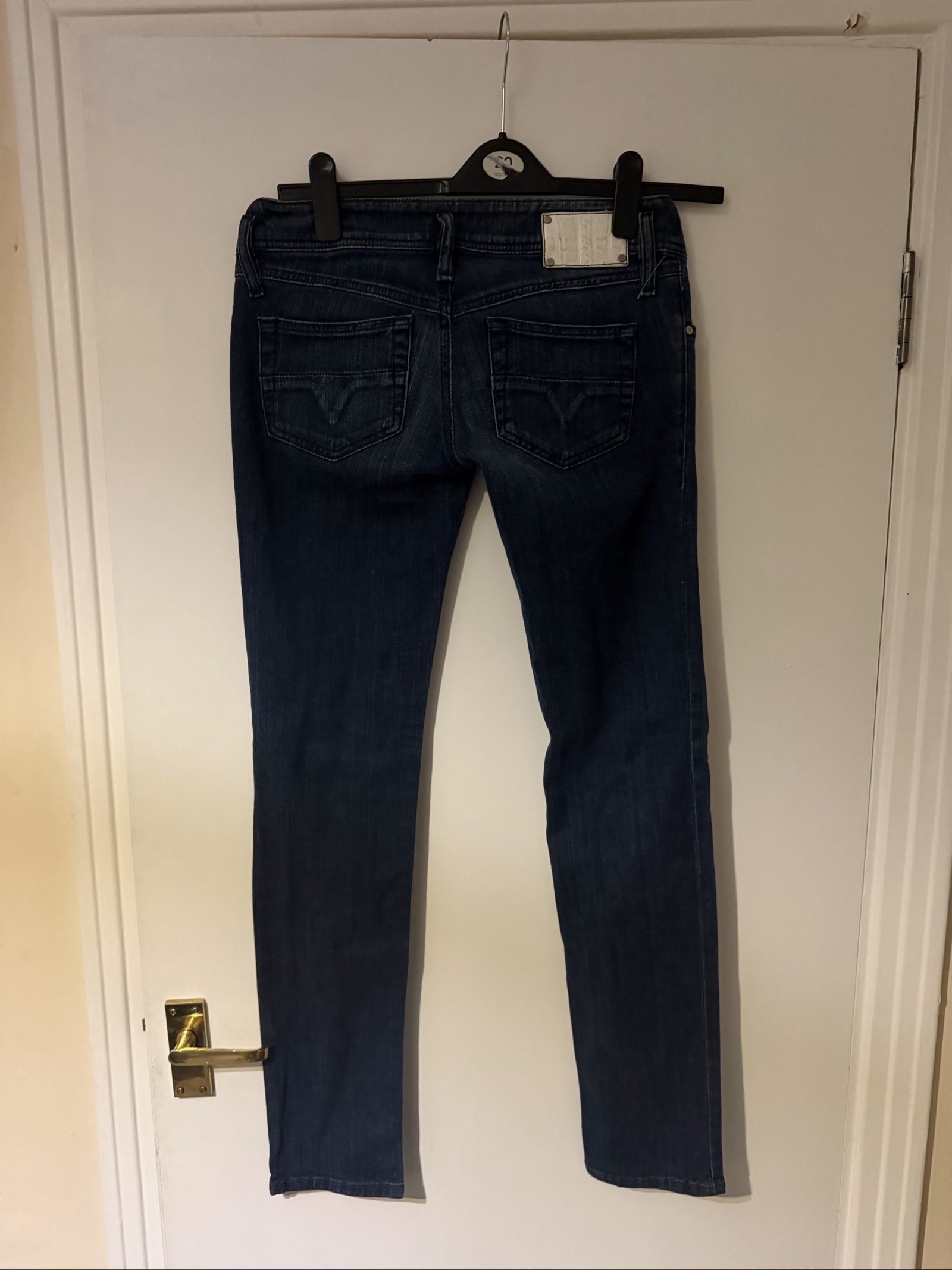 Diesel Women's Dark Blue Slim Fit Jeans Size 28 x32 image 3