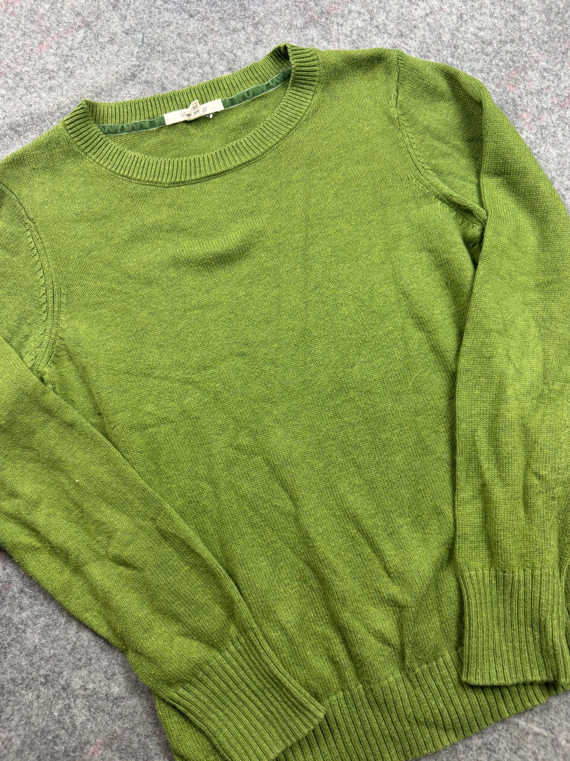 White Stuff Green Crew Neck Cashmere Blend Jumper UK 10 image 2