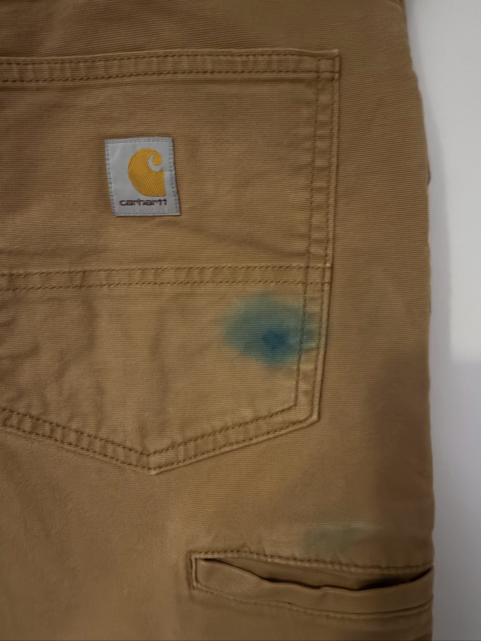 Carhartt Brown Double Knee Work Trousers W38 Stain image 2