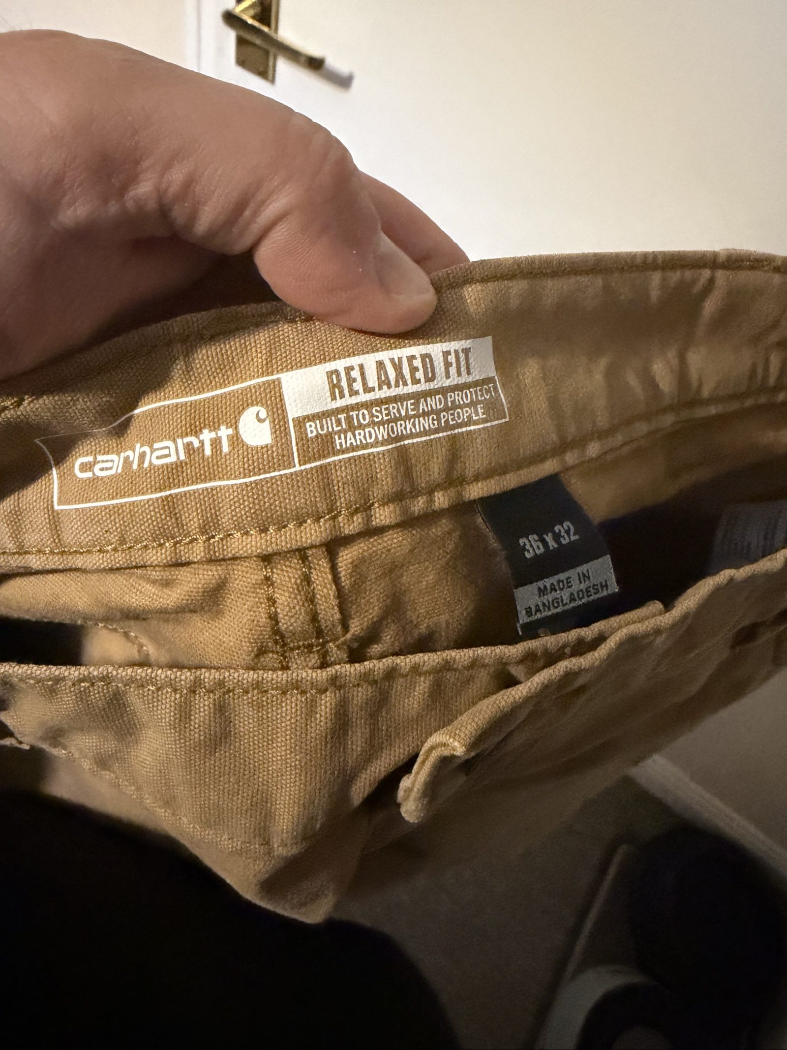 Carhartt Brown Double Knee Work Trousers W38 Stain image 6
