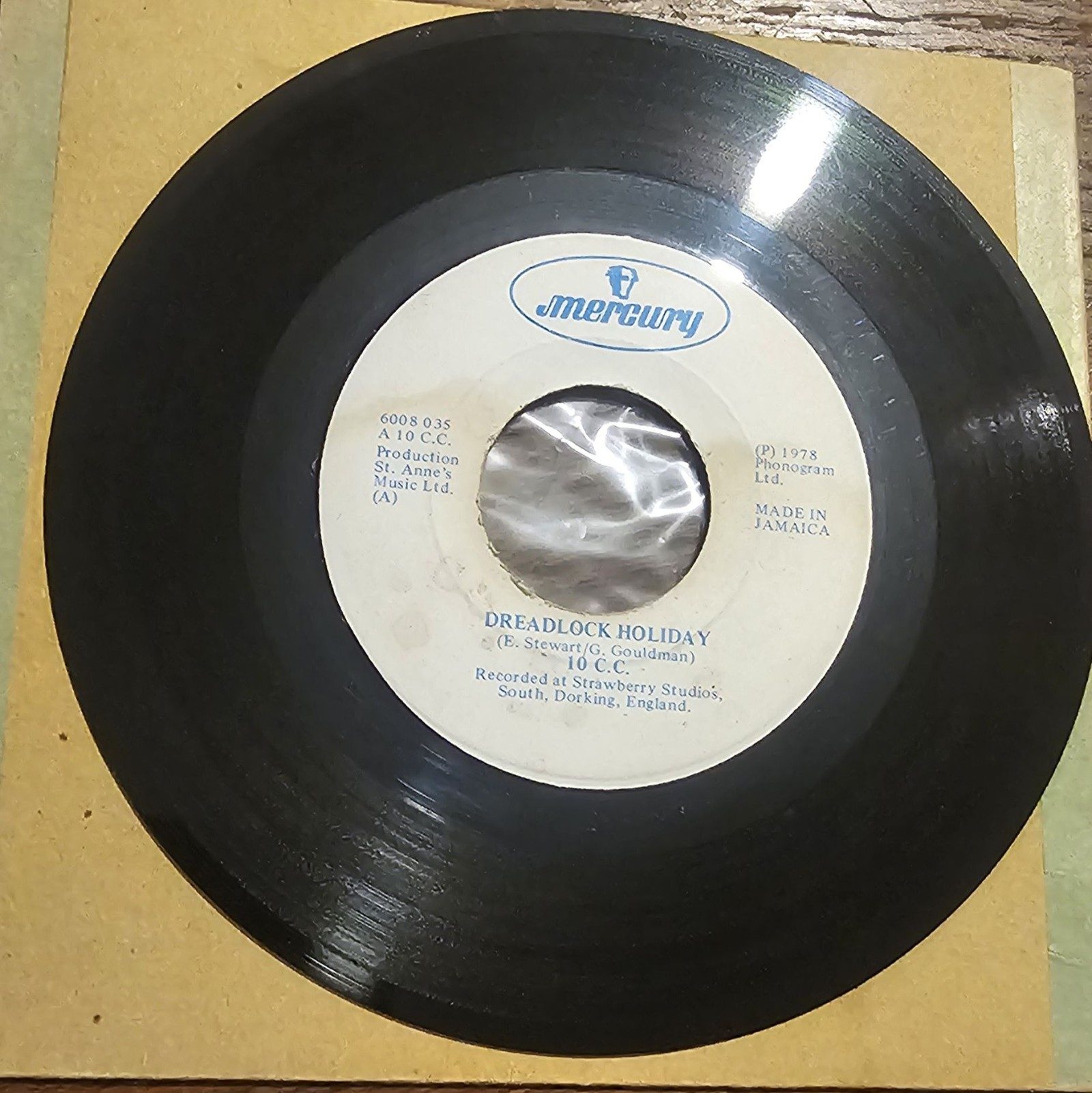 10 C.C. Dreadlock Holiday Mercury 6008 035 jamaca