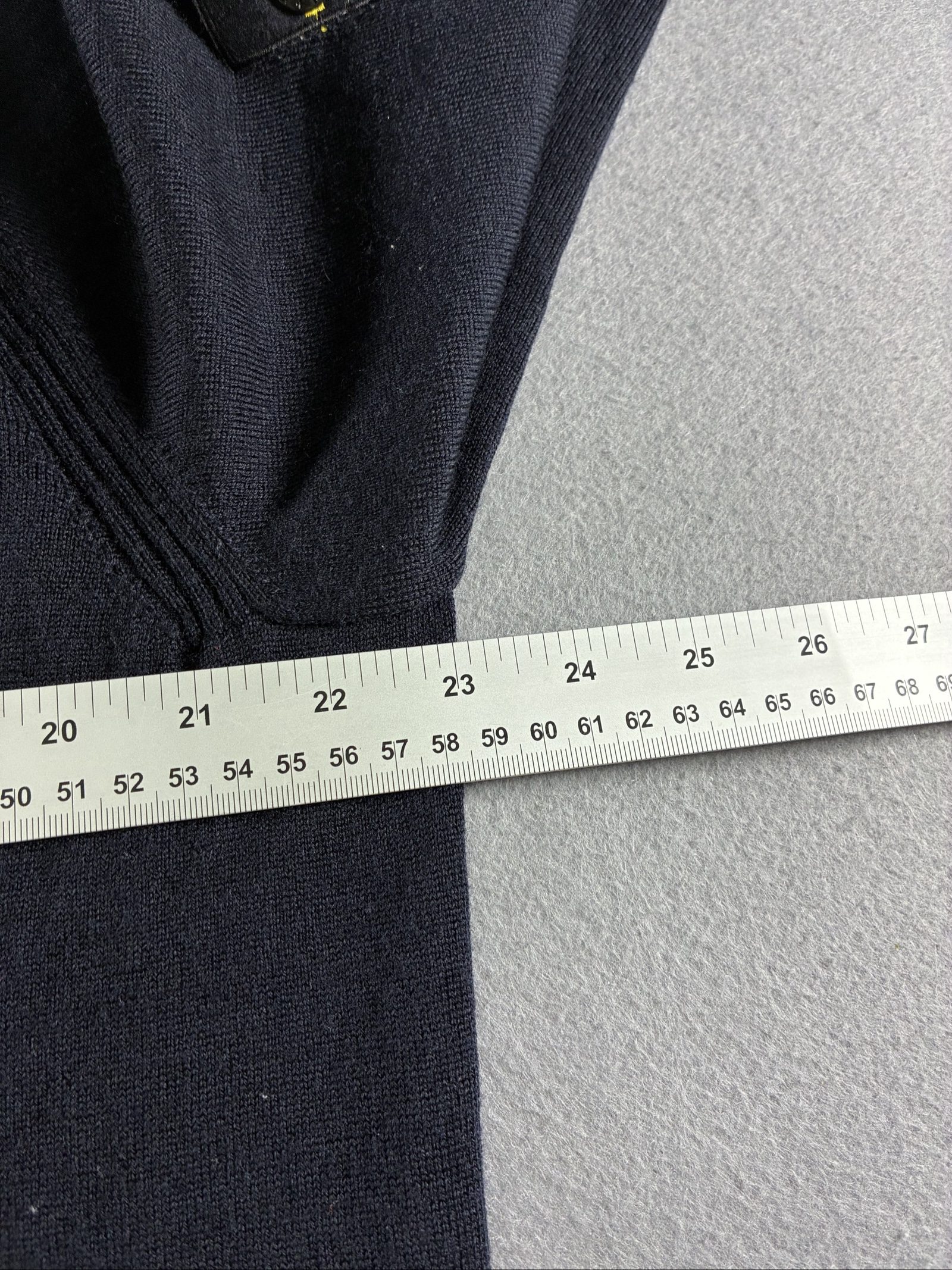 Stone Island Navy V-Neck Jumper XL Wool image 6
