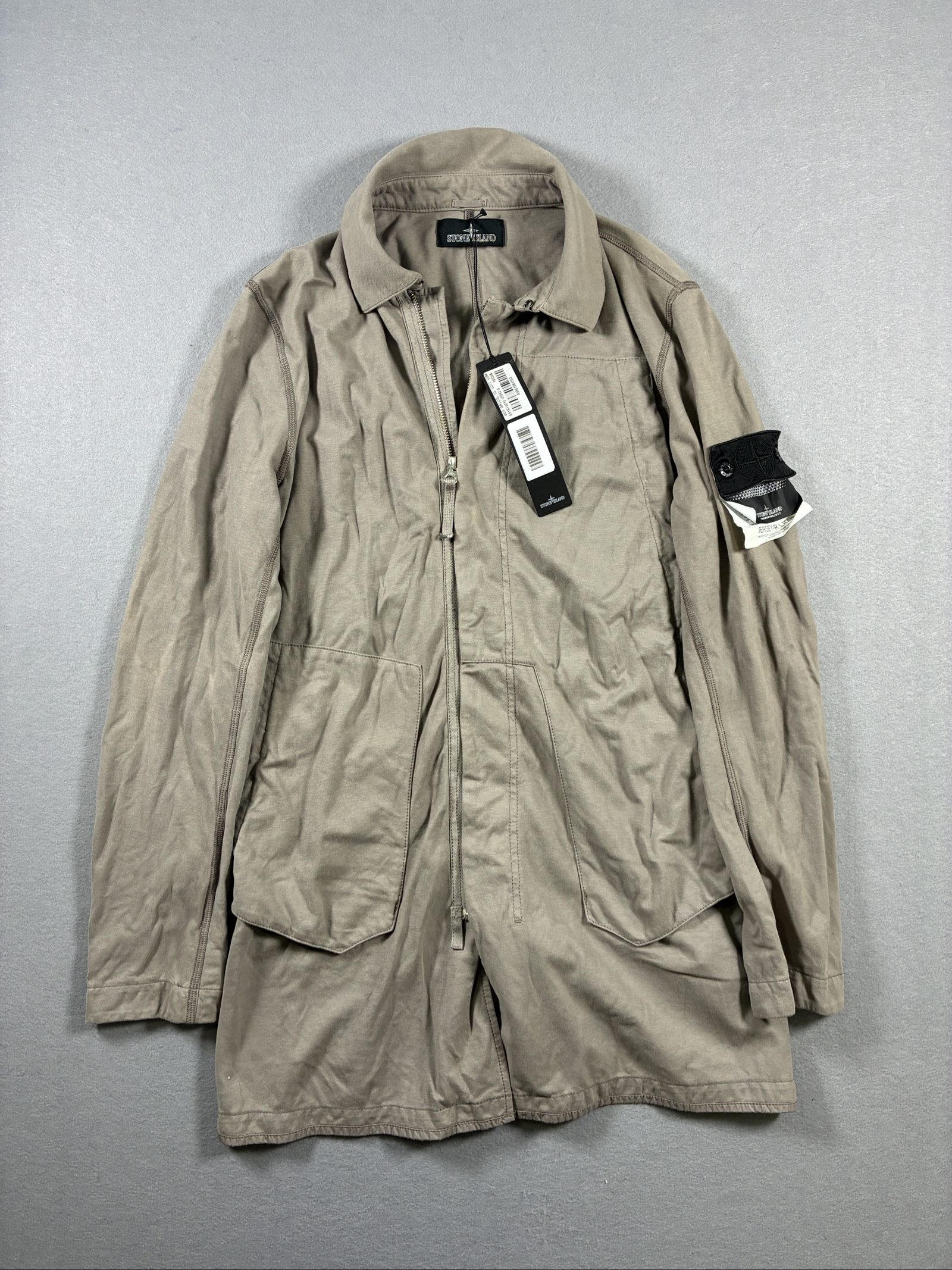 Stone Island Men Beige Jersey-R Light Jacket Small image 2