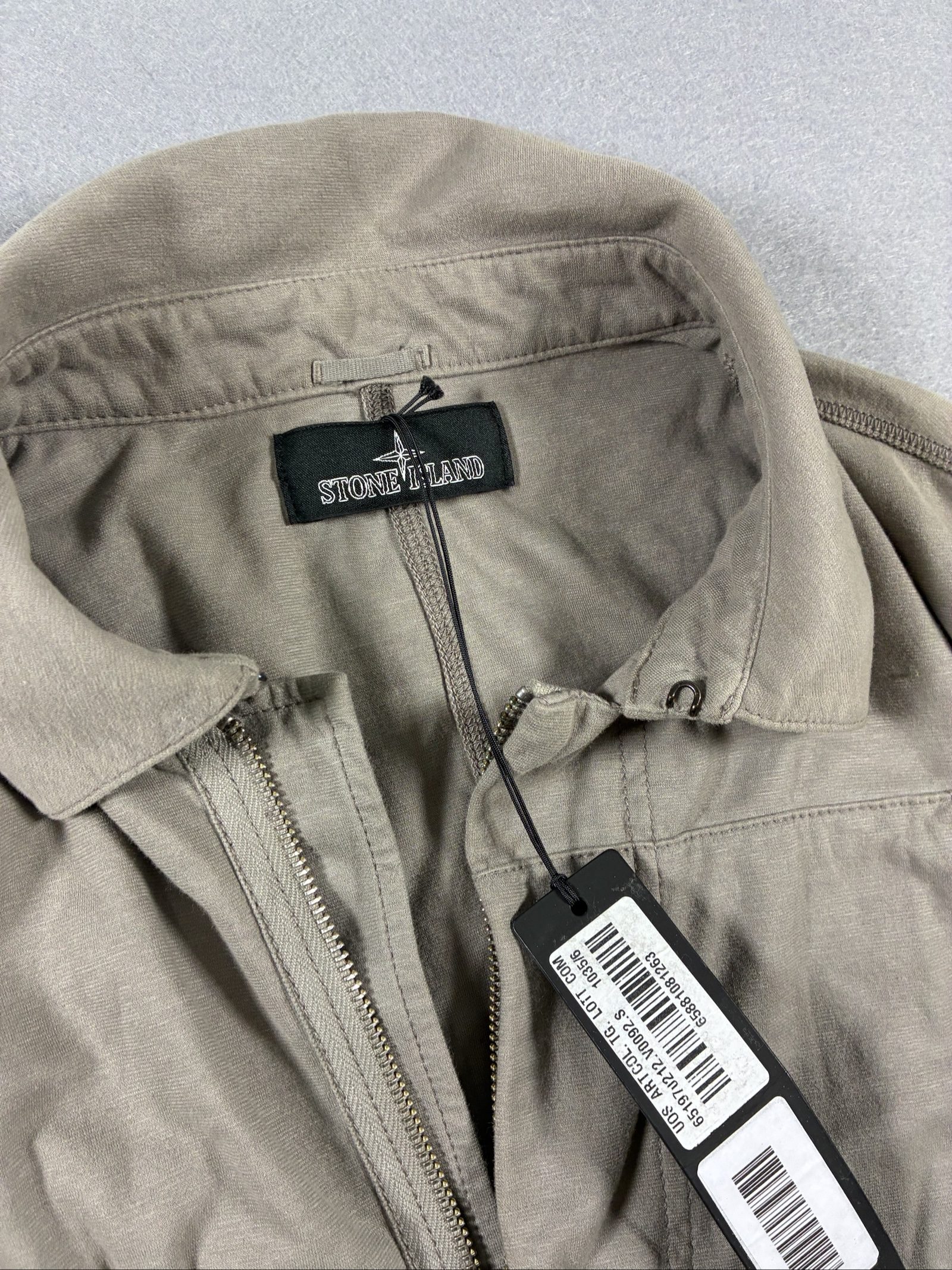 Stone Island Men Beige Jersey-R Light Jacket Small image 3