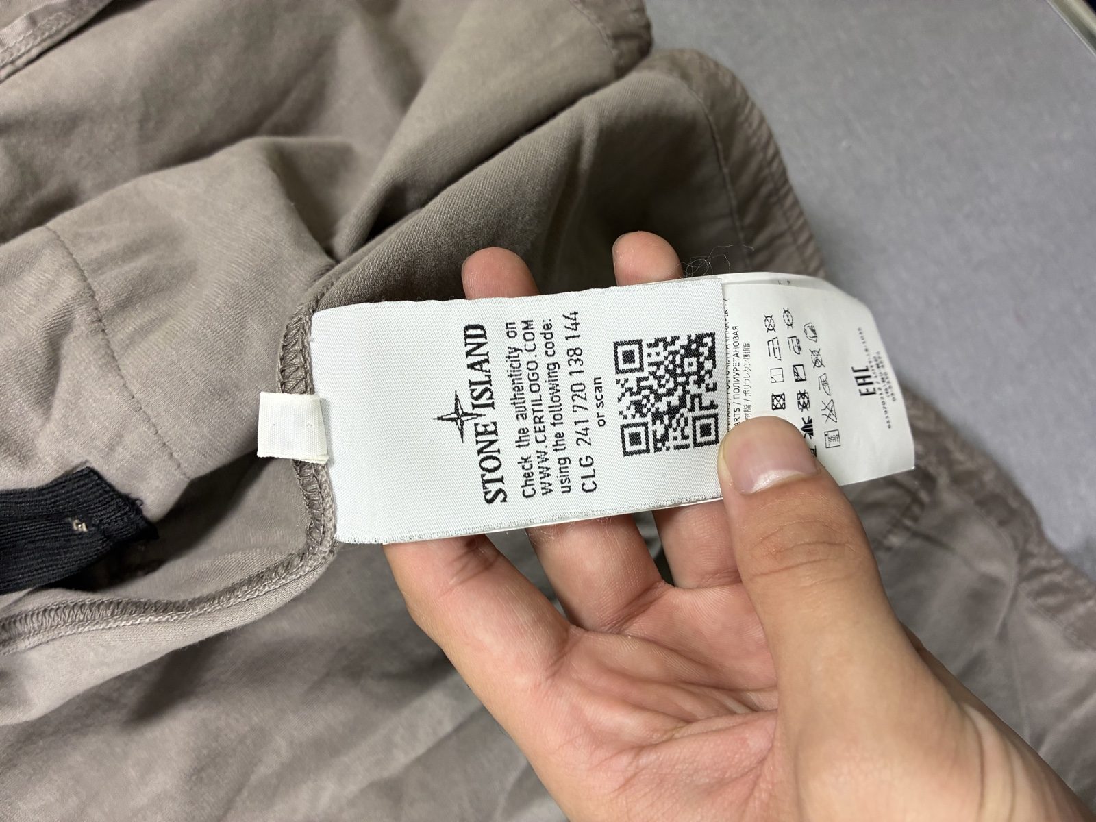 Stone Island Men Beige Jersey-R Light Jacket Small image 5