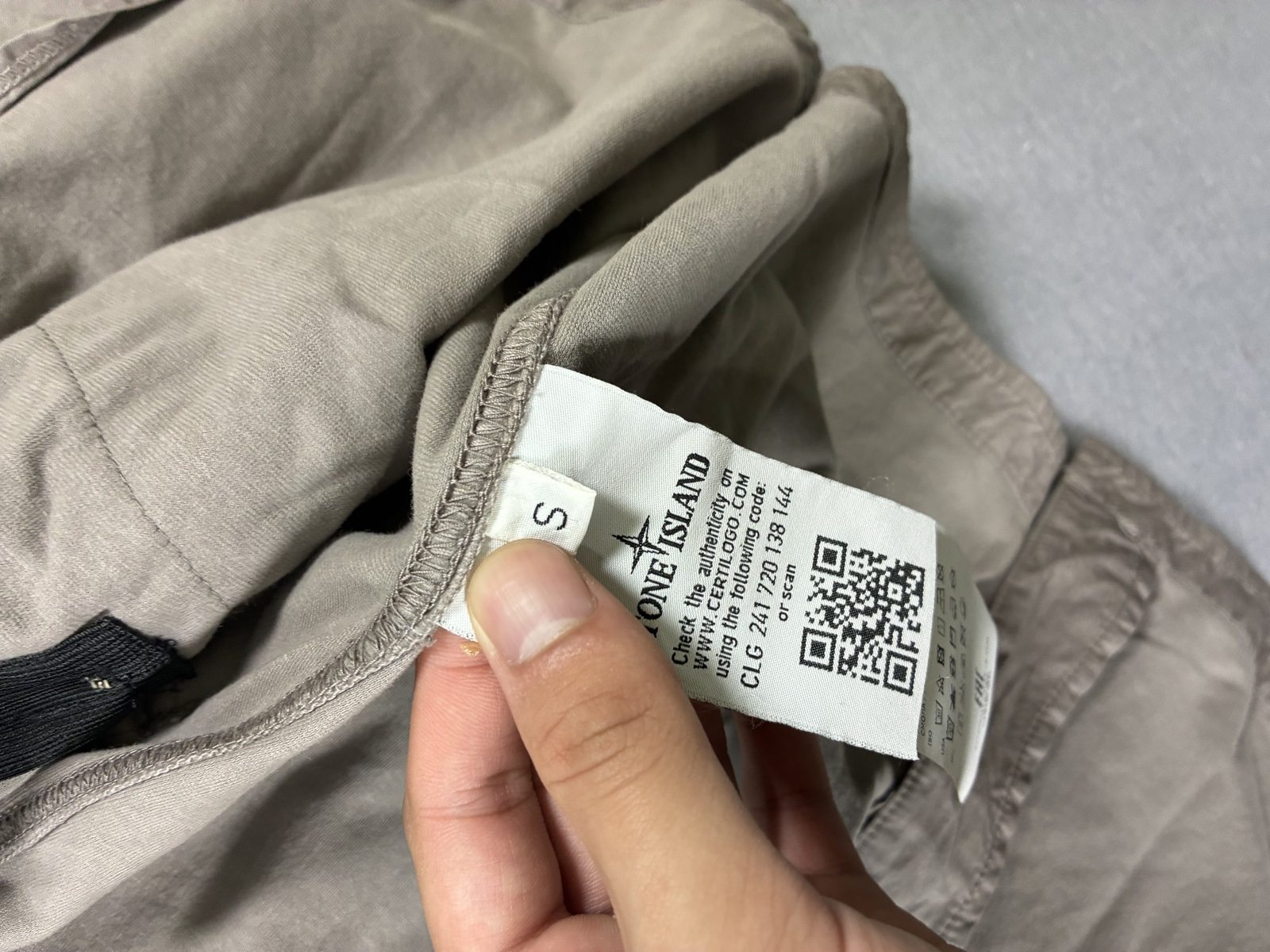 Stone Island Men Beige Jersey-R Light Jacket Small image 6