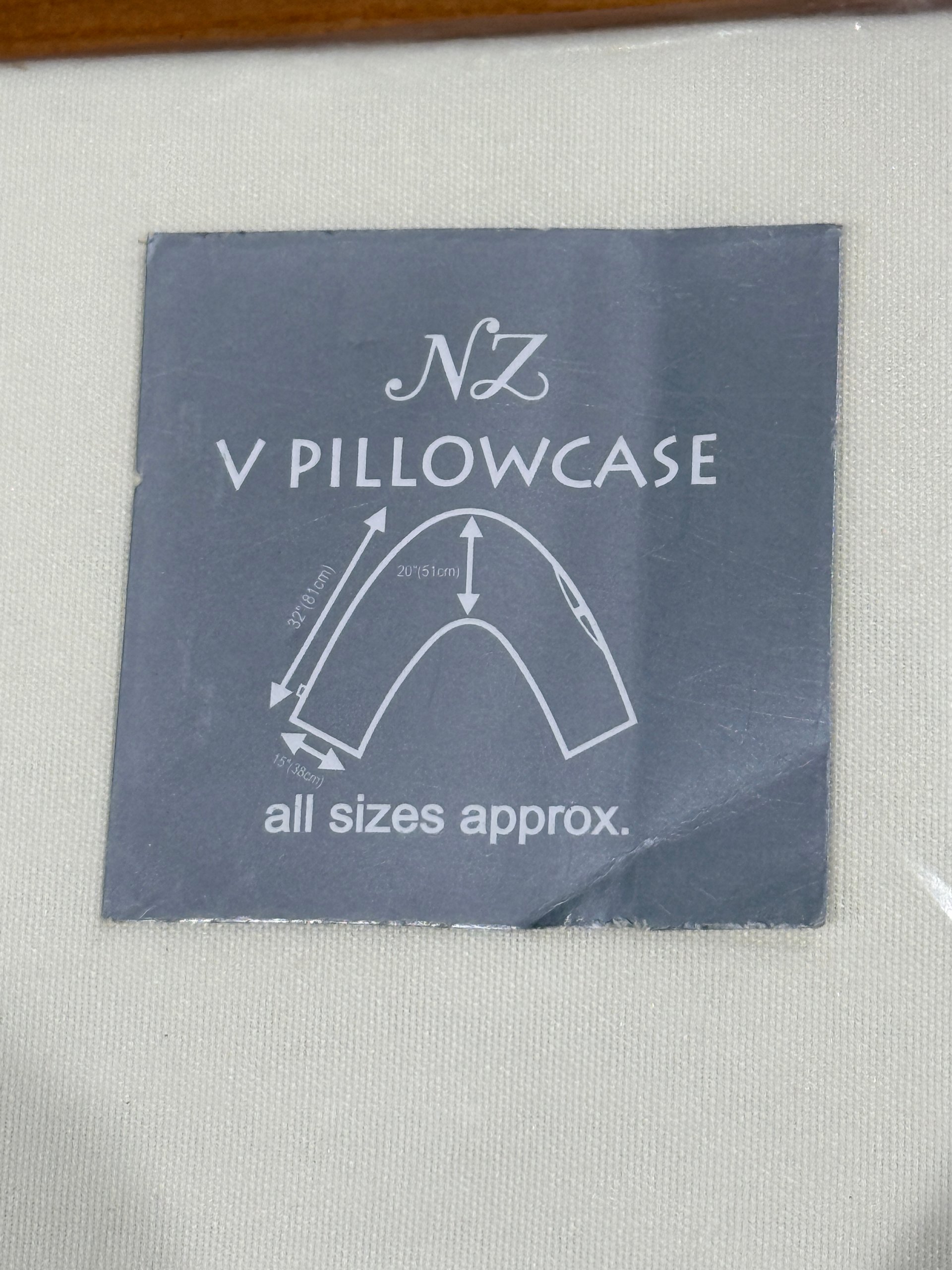 Night Zone Cream V Orthopaedic Pillowcase 100% Polyester - One Size (V shape)