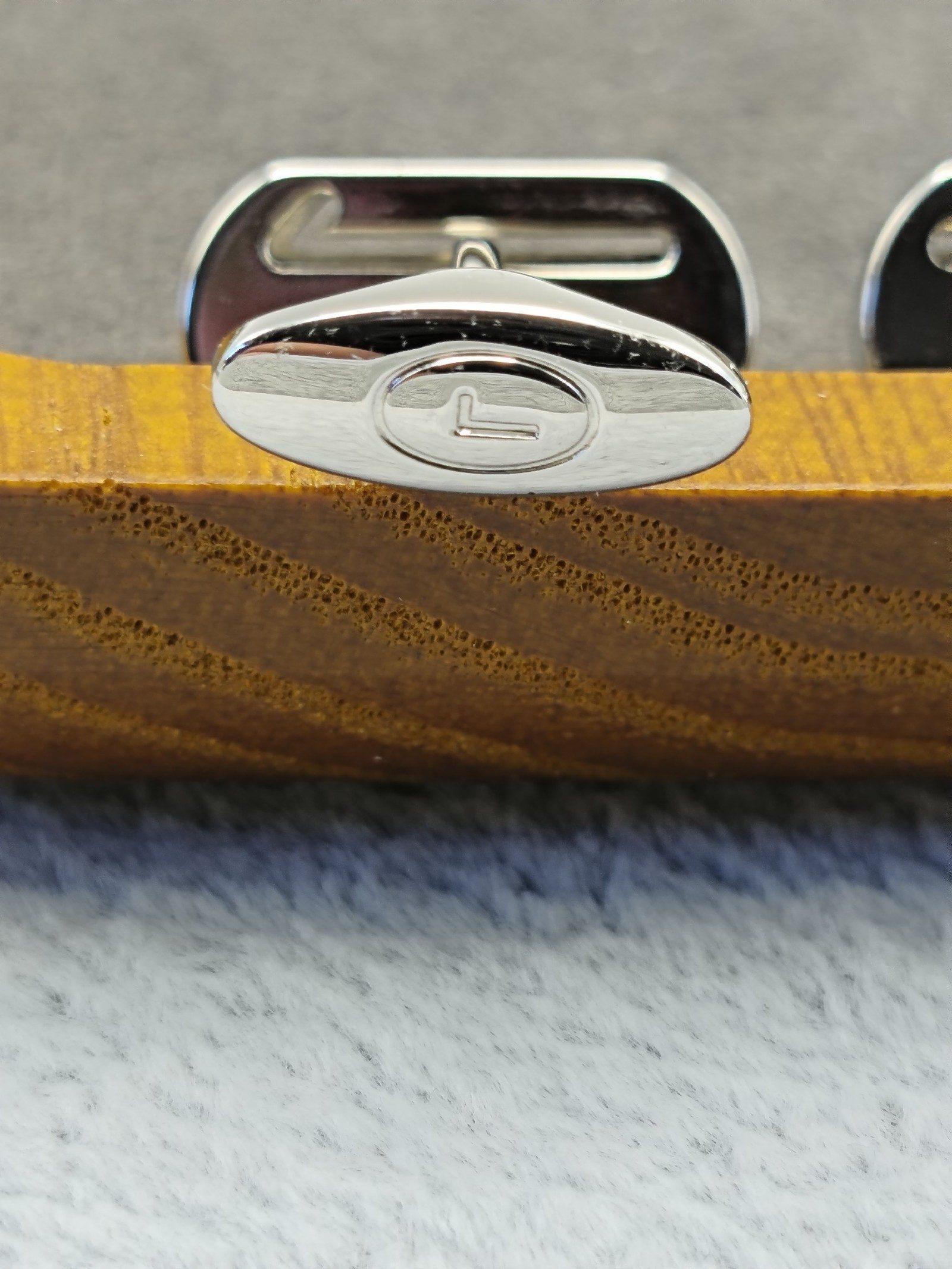 Lancel Silver Cufflinks & Tie Clip Set Silver Metal image 7