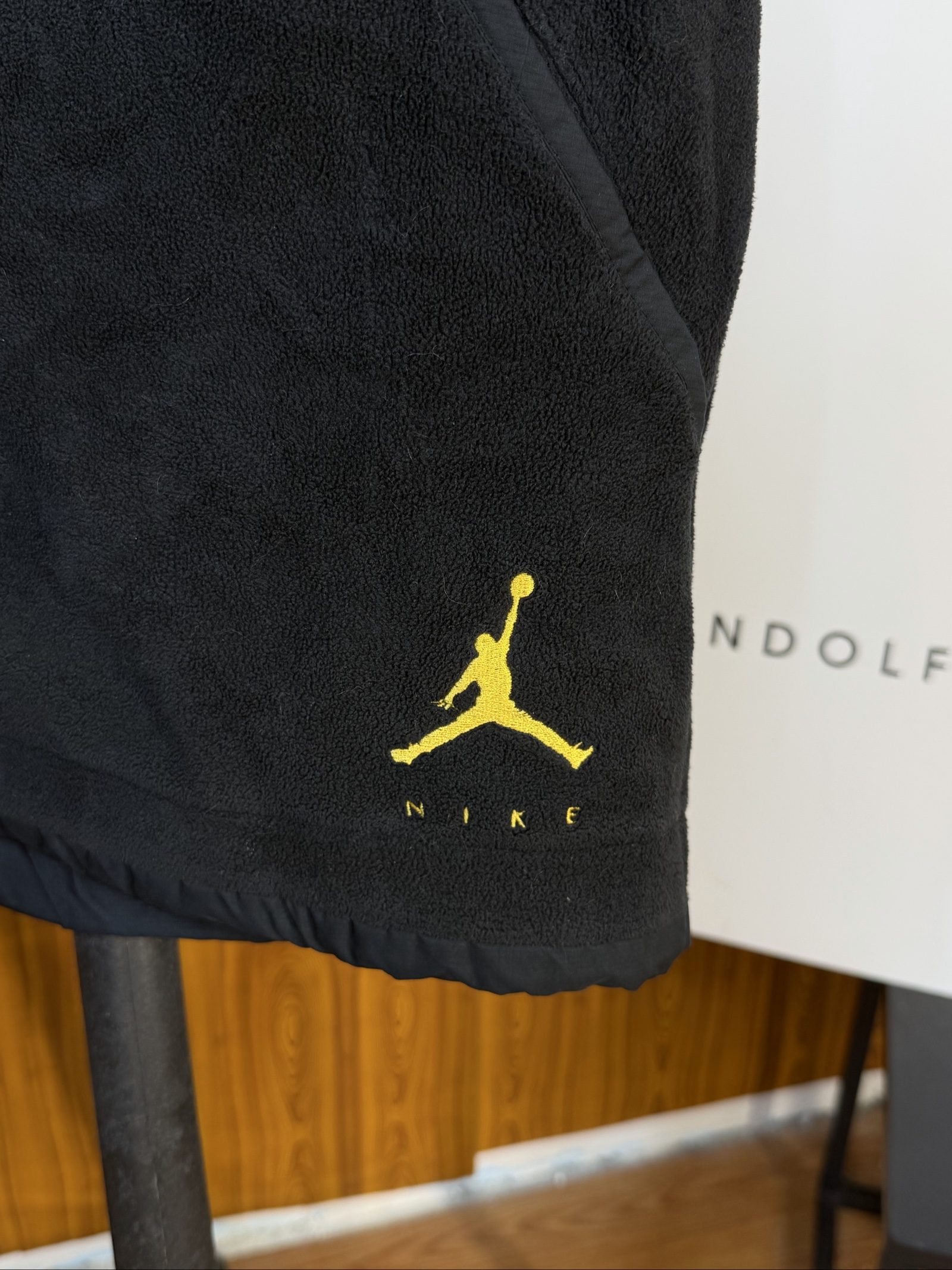 Nike Jordan Black Fleece Vest Small Loose Fit Multi Pocket image 4