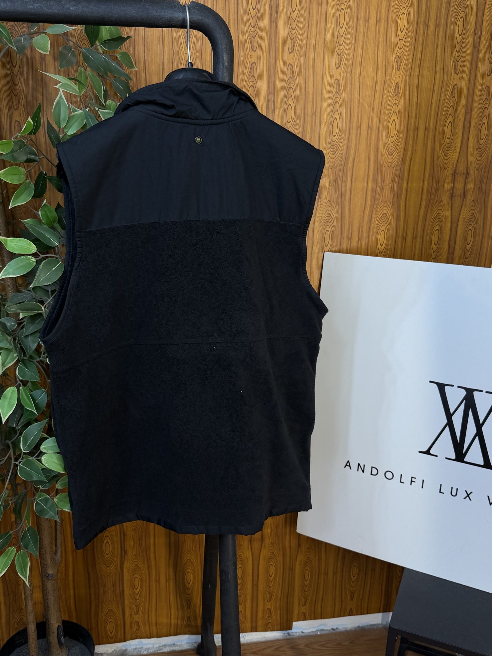 Nike Jordan Black Fleece Vest Small Loose Fit Multi Pocket image 5