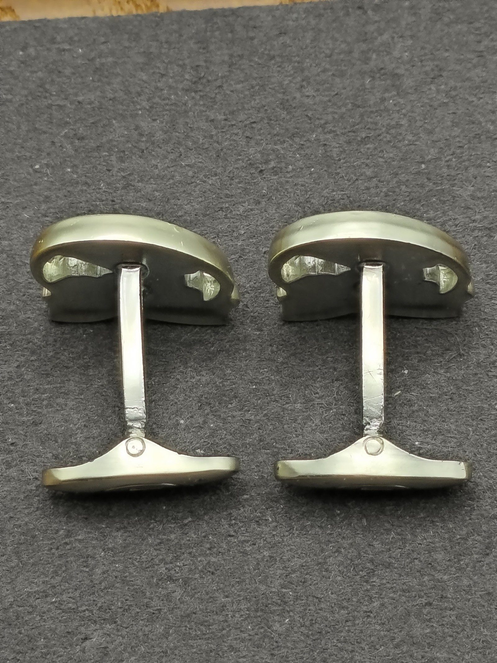 Lancel Silver tone Polo Tie Clip and Cufflinks Set image 7