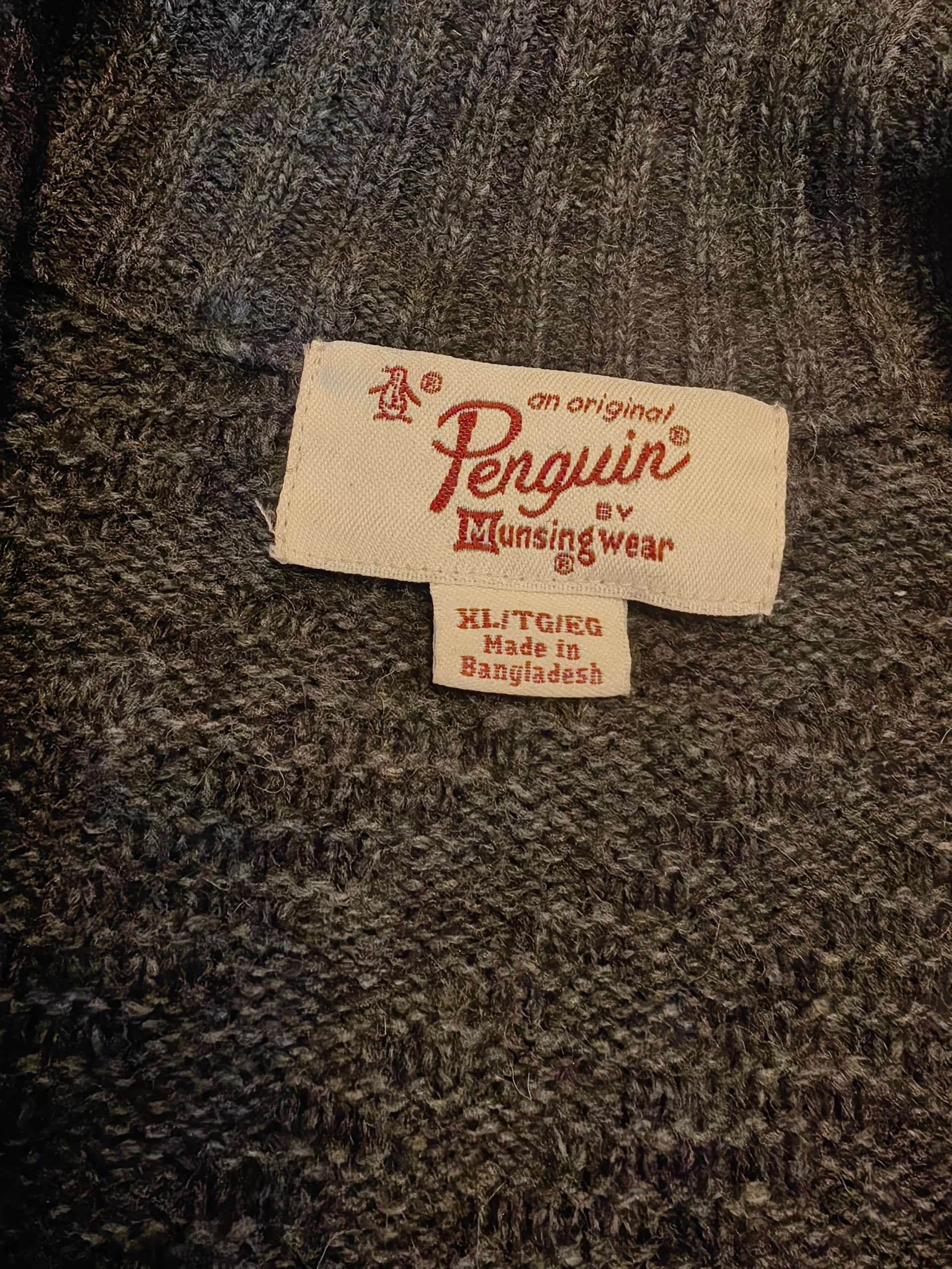 Stilīga un silta Original Penguin adīta jaka ar rāvējslēdzi image 3