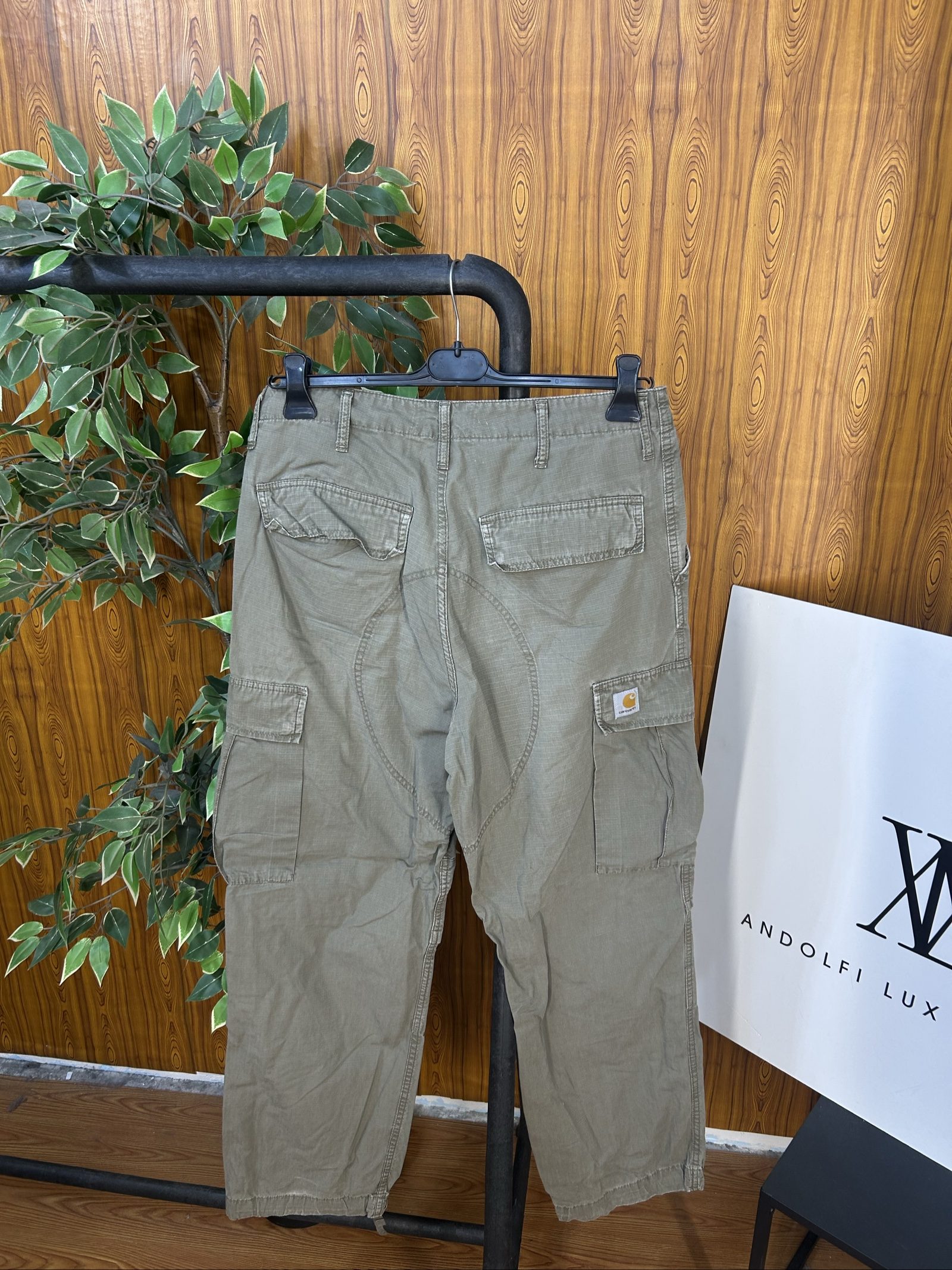Carhartt Men's Green Cargo Pant 32x32 100% Cotton image 8