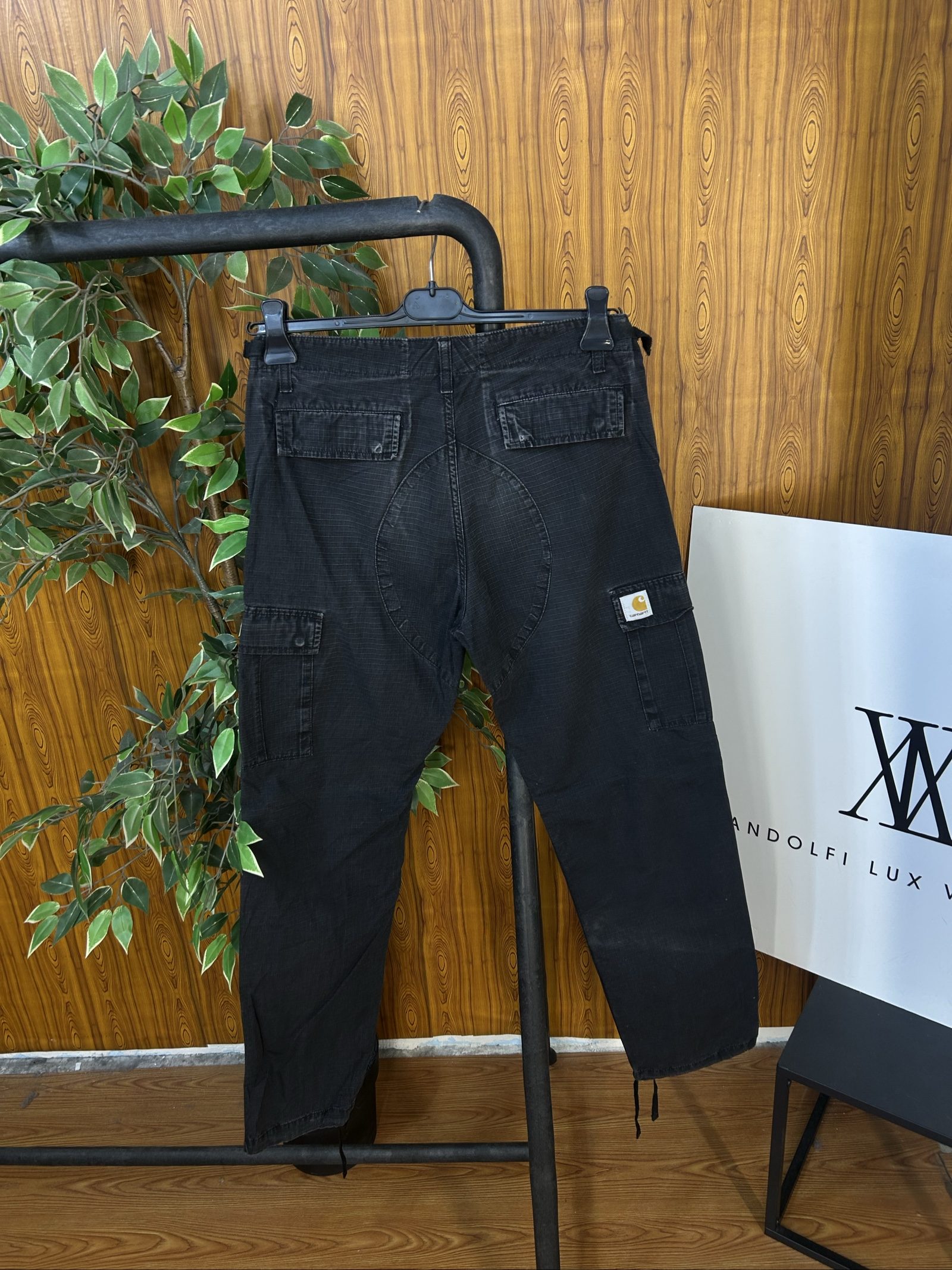 Carhartt Black Aviation Pants 30x32 Ripstop Cotton image 2