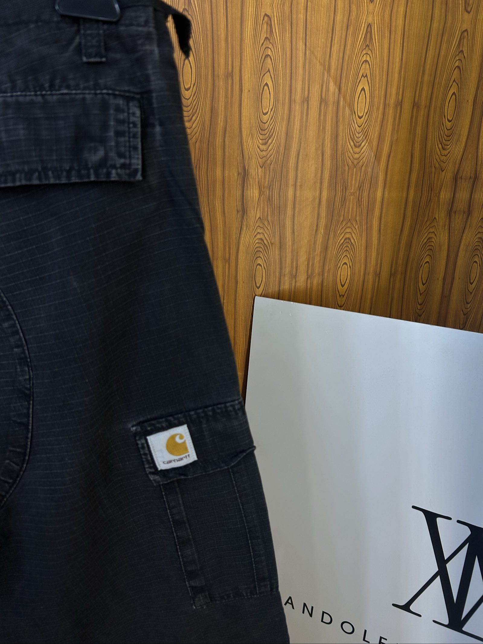 Carhartt Black Aviation Pants 30x32 Ripstop Cotton image 3