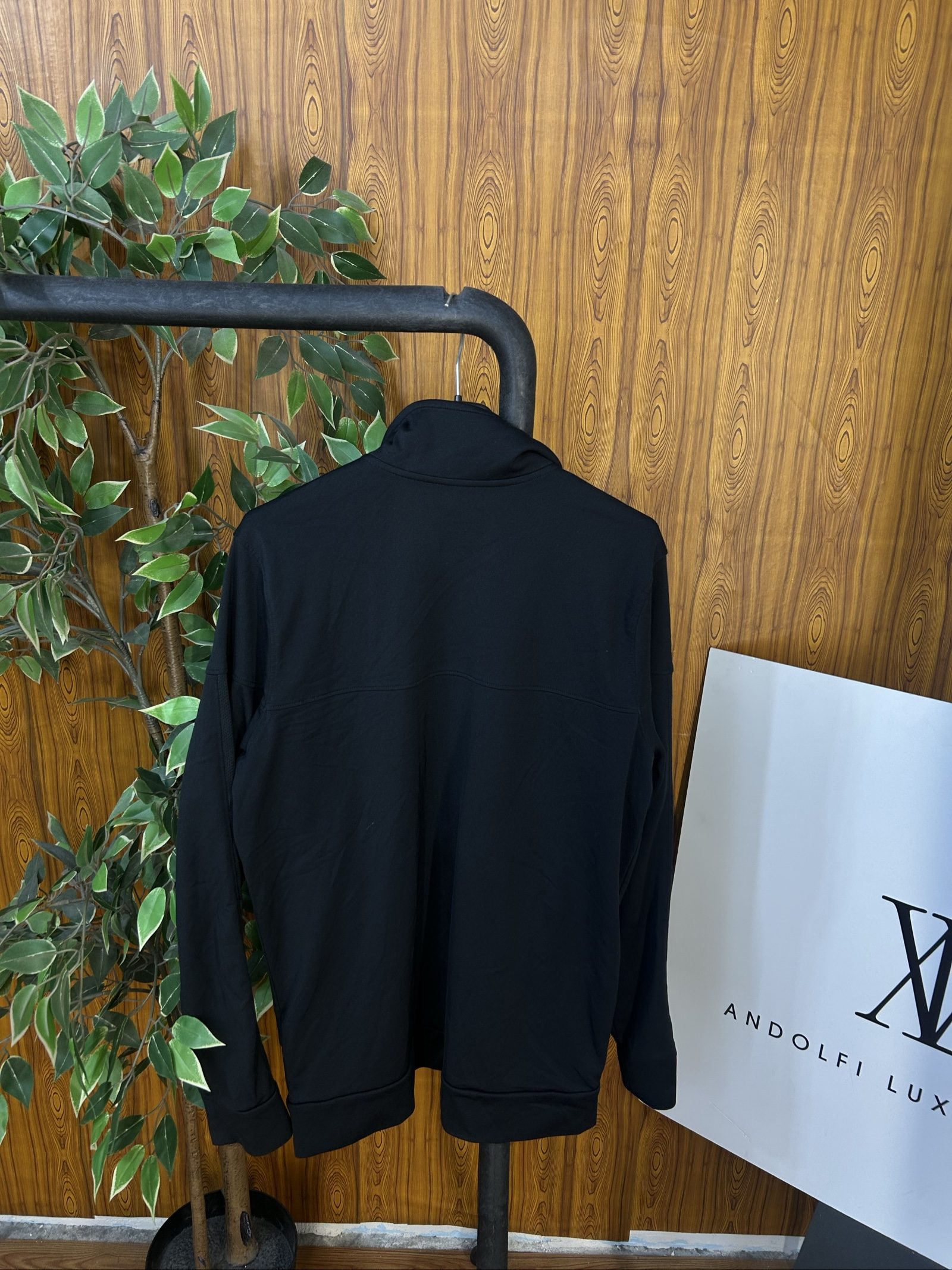 Under Armour Black Men's Medium Polyester Track Jacket image 4