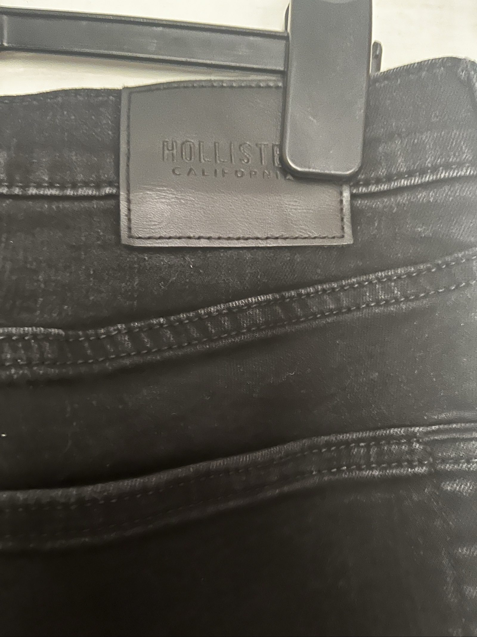 Hollister Black Slim Straight Jeans W34 L30 Men's image 4