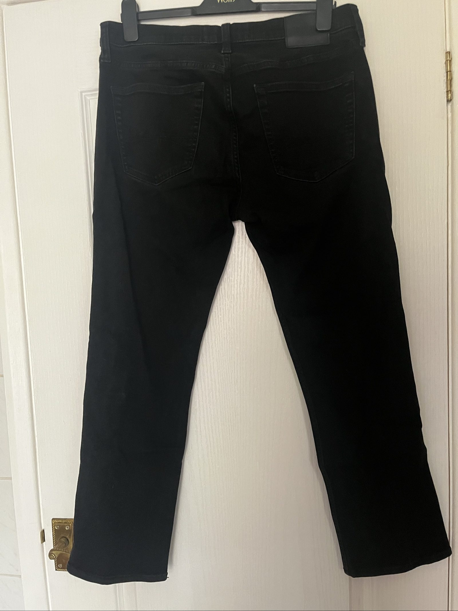 Hollister Black Slim Straight Jeans W34 L30 Men's image 6