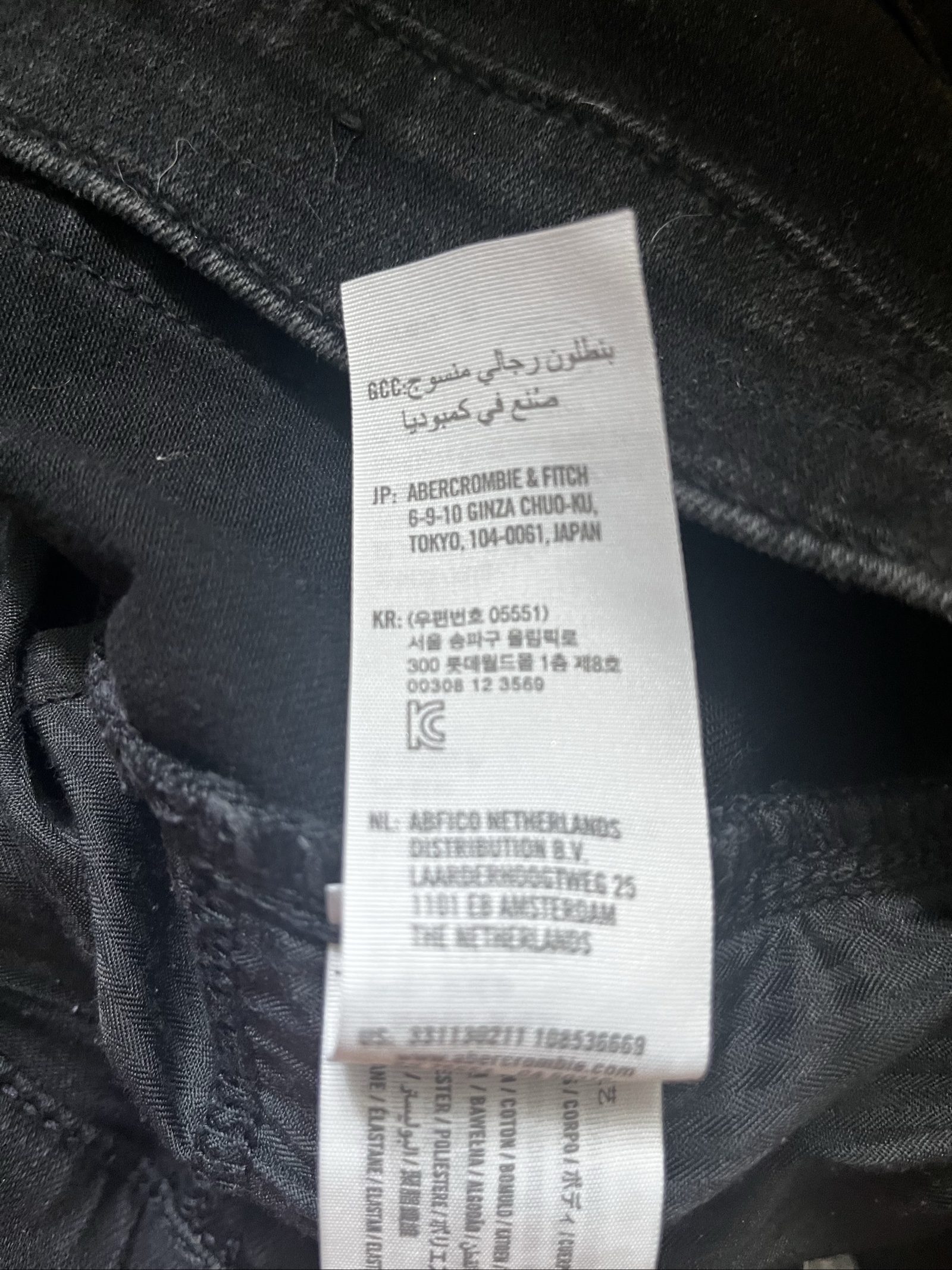 Hollister Black Slim Straight Jeans W34 L30 Men's image 8
